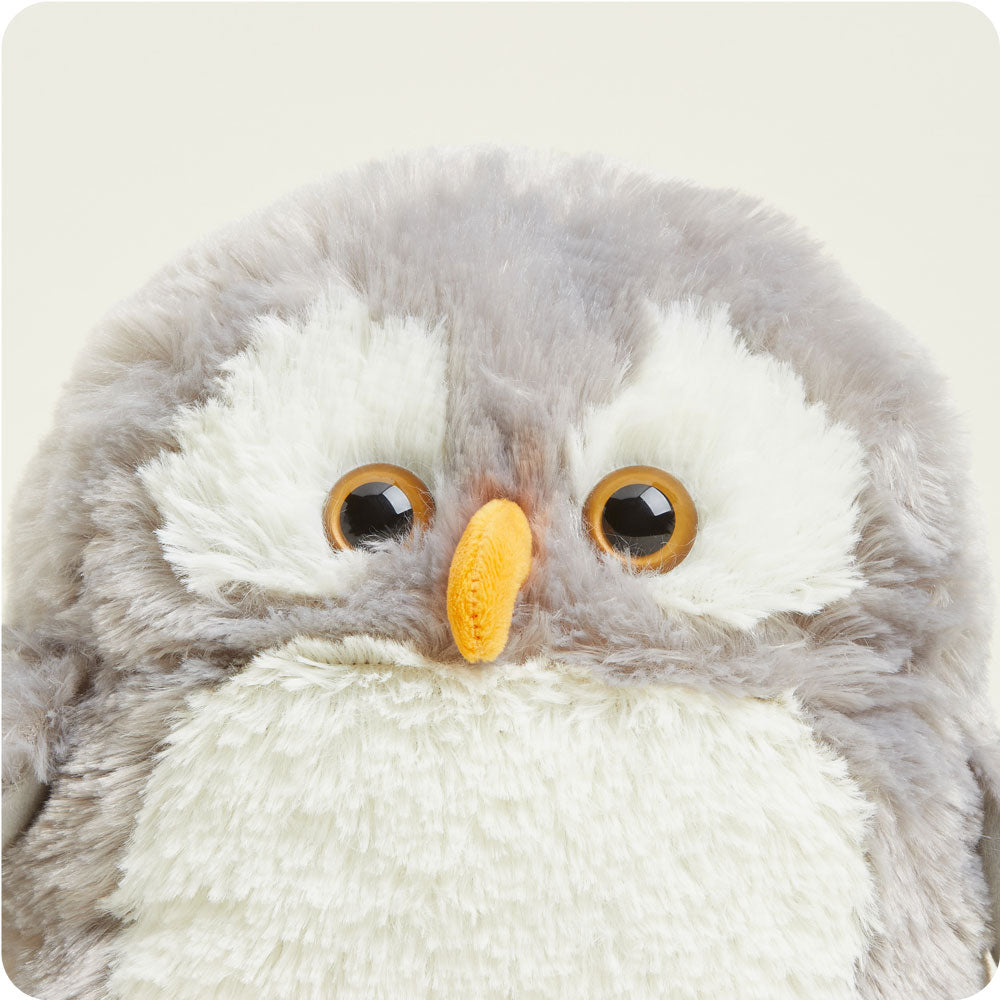Weighted Heated Owl Stuffed Animal - Warmies Plush Toy for Stress Relief & Comfort - Perfect for Kids, Adults & Anxiety Relief - Cozy Gift for Winter & Relaxation