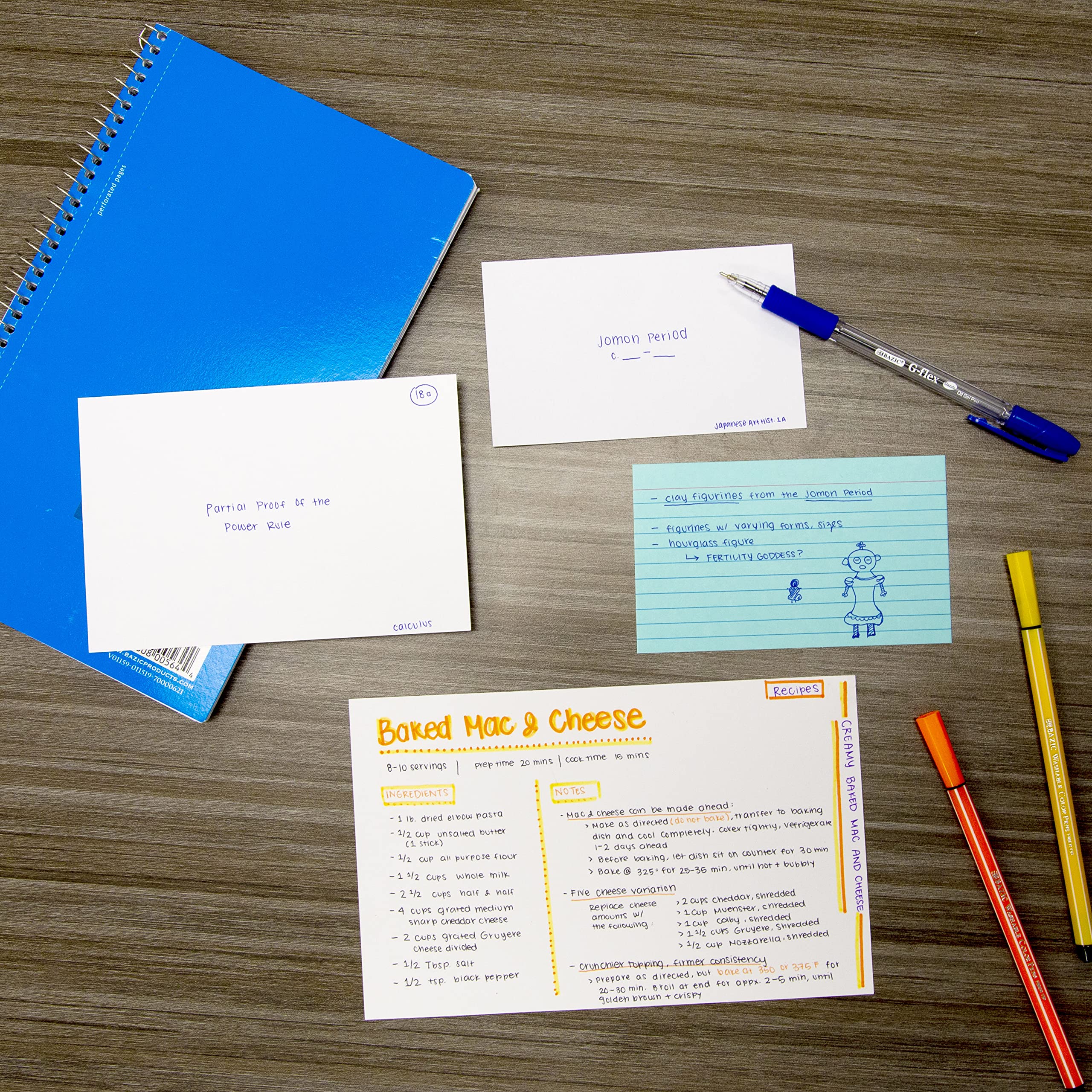 BAZIC Ruled Index Cards 3