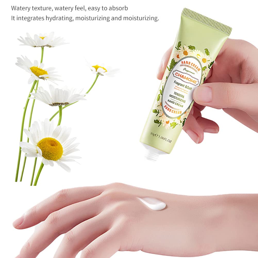 Mini Hand Cream Set - 4 Pack Moisturizing & Repairing Hand Creams for Dry Skin - Perfect for Travel, Office, and Home Use