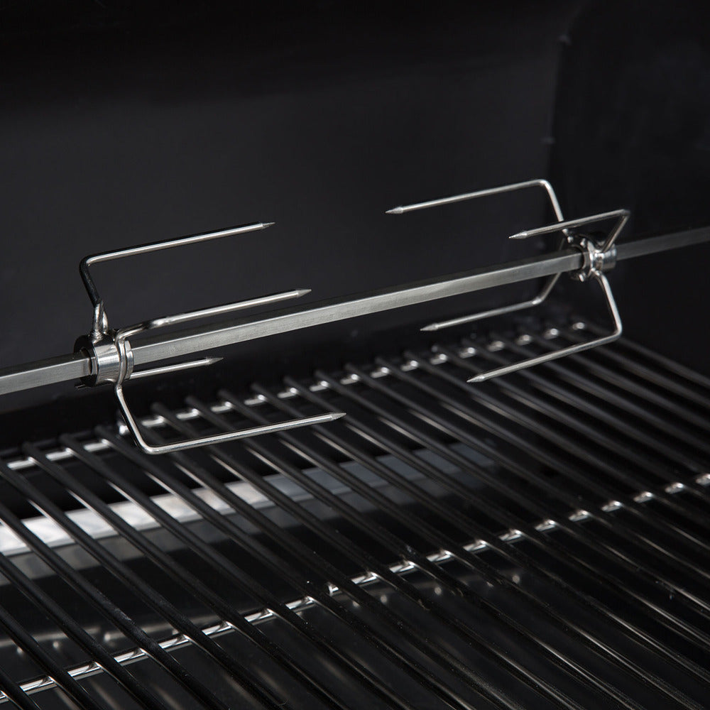Green Mountain Grills Rotisserie Kit for Ledge & Peak Pellet Grills - Perfect for Rotisserie Chicken, Roasts & Kebabs - Outdoor BBQ Accessories for Backyard Grilling & Camping