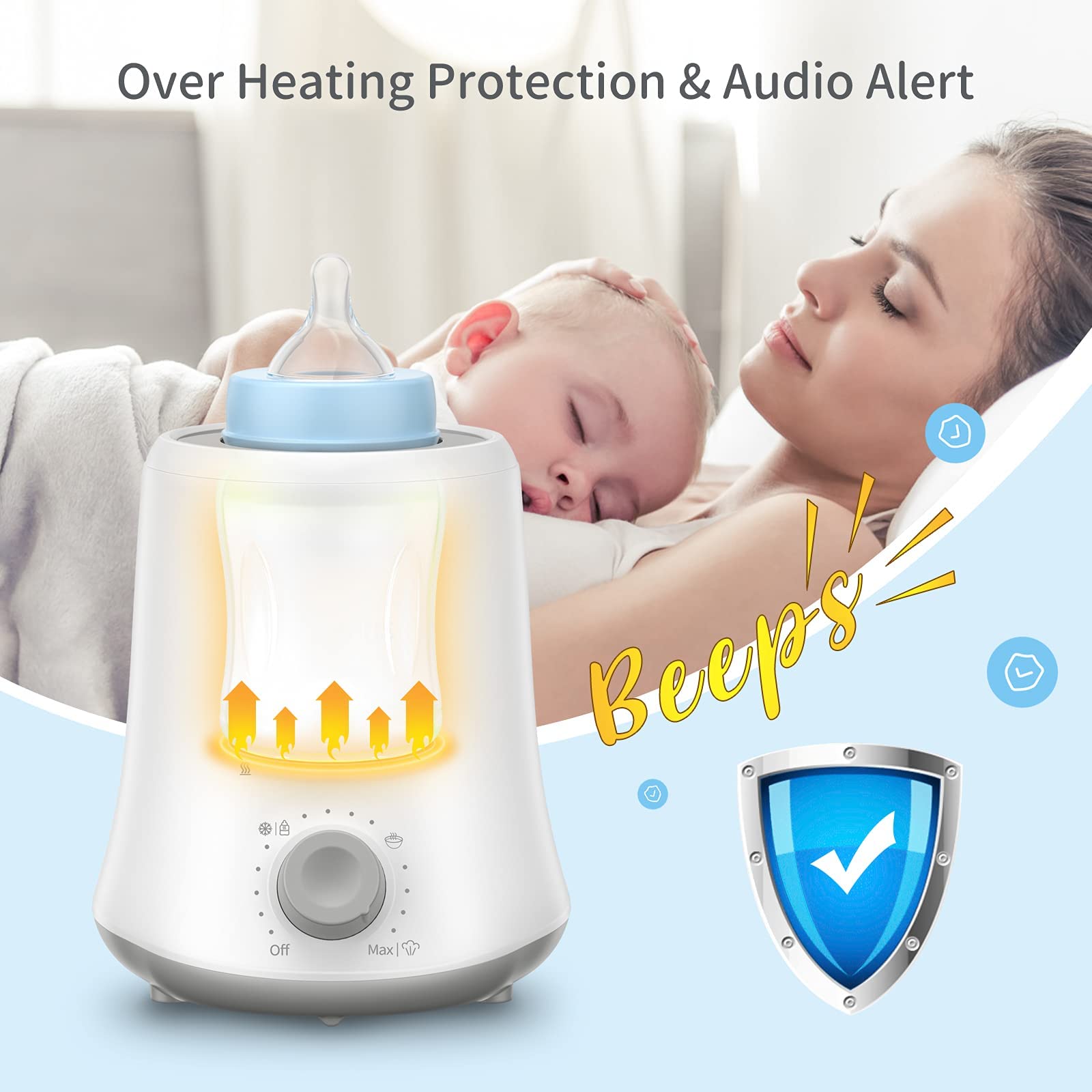 **Best Baby Bottle Warmer - Fast & Safe Grey Bottle Warmer for Breast Milk & Formula - Perfect for Travel, Home & Nursery**