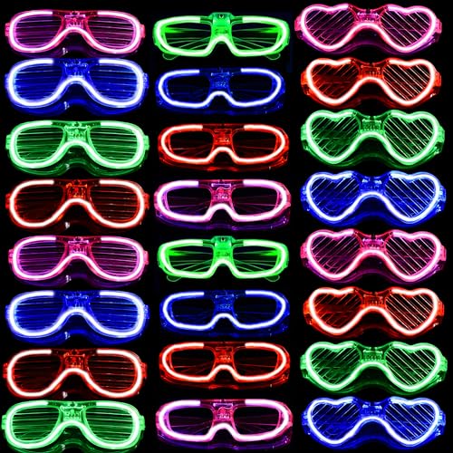 Mixed Style Colorful Led Glasses