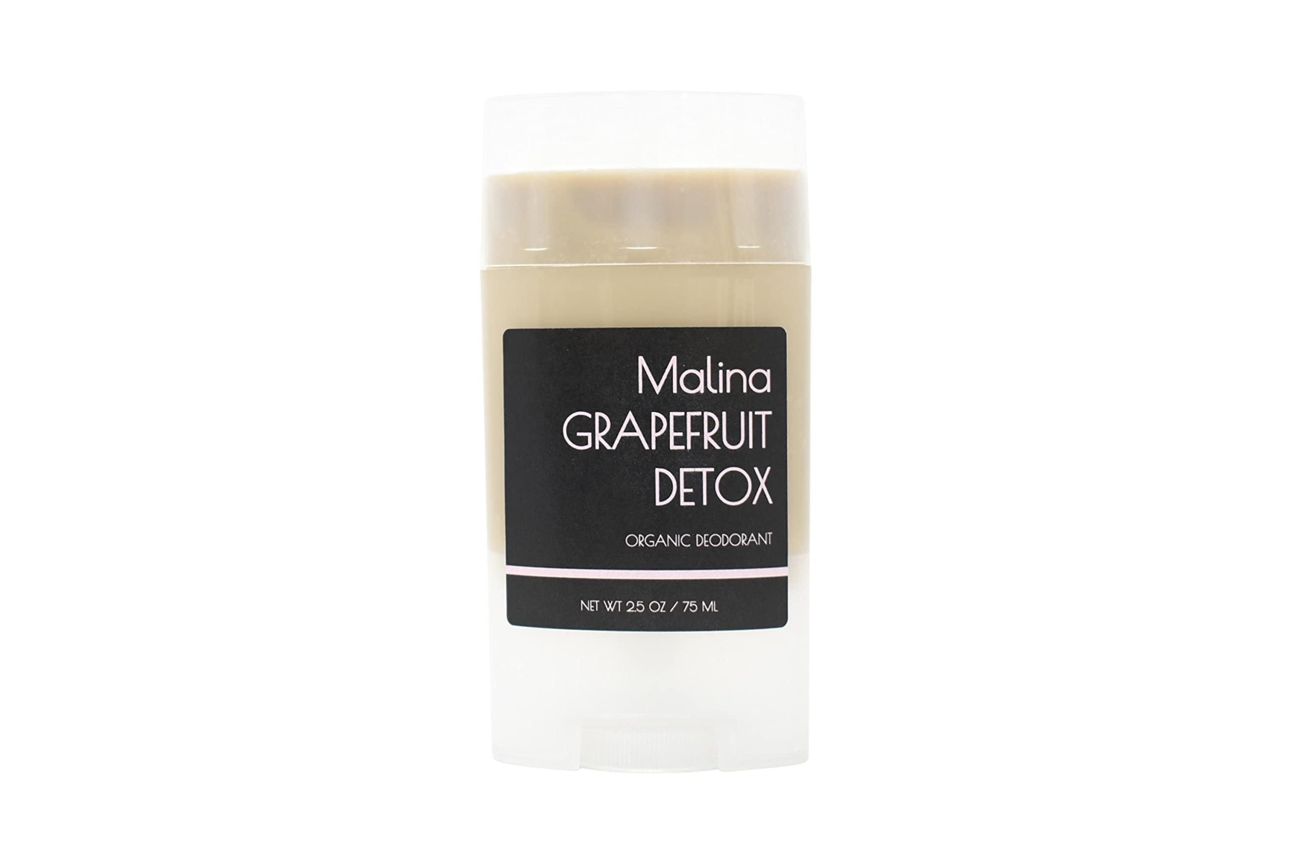 Organic Grapefruit Detoxifying Deodorant for Sensitive Skin - Aluminum-Free, Nontoxic, Baking Soda Free | Natural Essential Oil Formula | Fresh Scent for Daily Use | Perfect for Gym, Work & Outdoor Activities (2.5 Fl Oz)