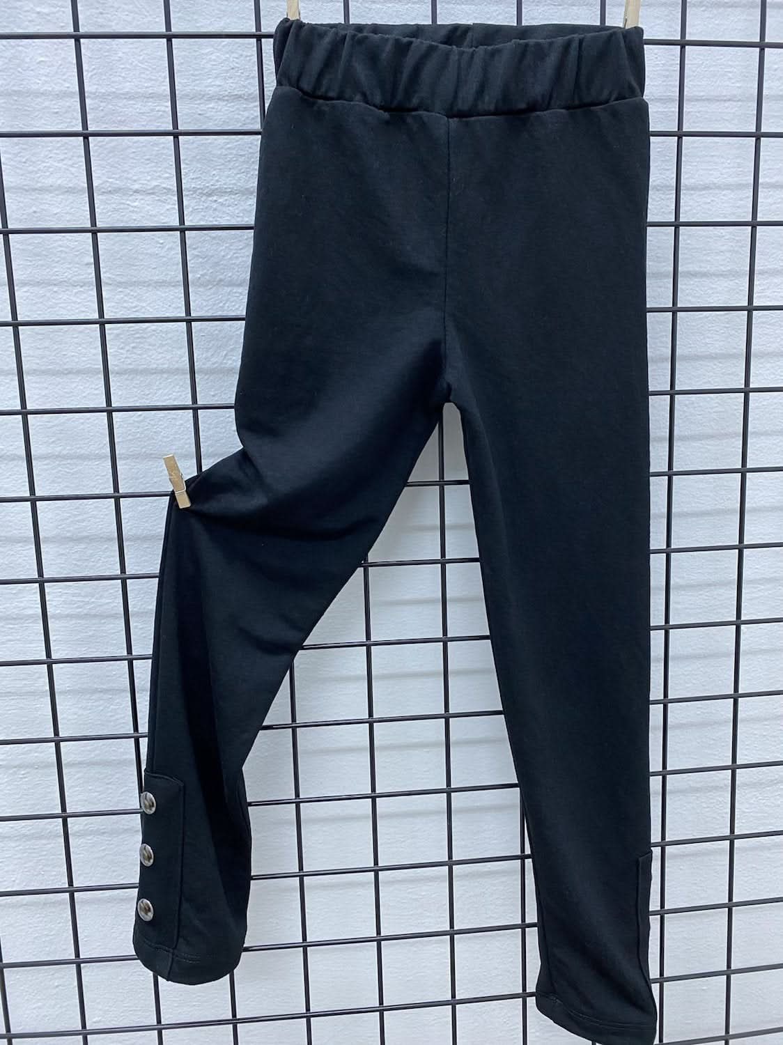 Kids' Button Detail Leggings - Stylish & Comfortable Stretch Pants for Girls & Boys - Perfect for Playdates, School & Casual Outfits