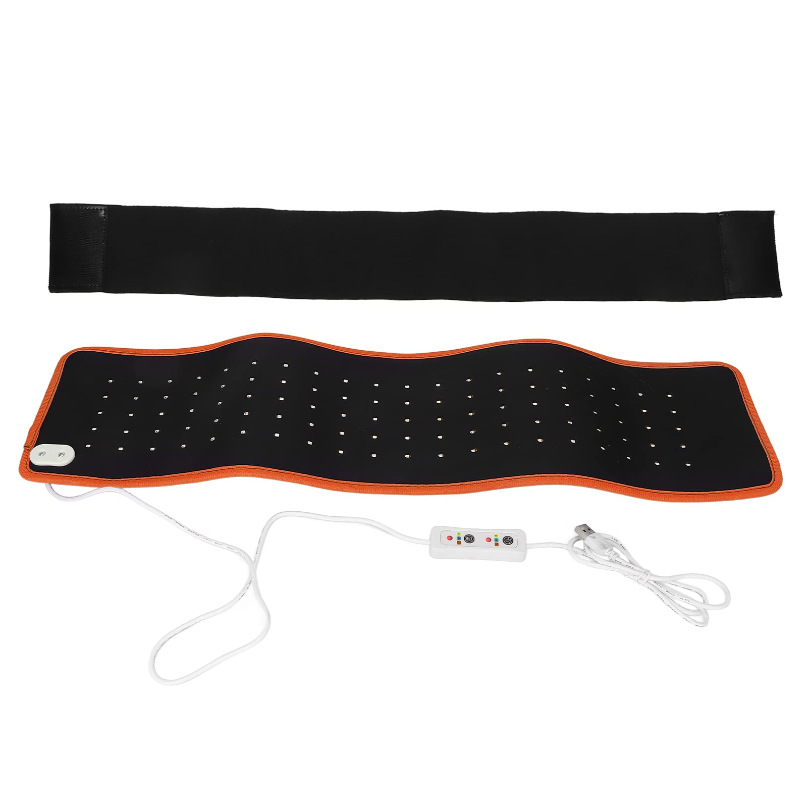 Infrared Light Therapy Belt for Pain Relief - Red Light Therapy Device with Timer for Back, Shoulder, Joint & Muscle Pain - Flexible & Portable for Home Use (Orange) | Accelerate Recovery & Weight Loss