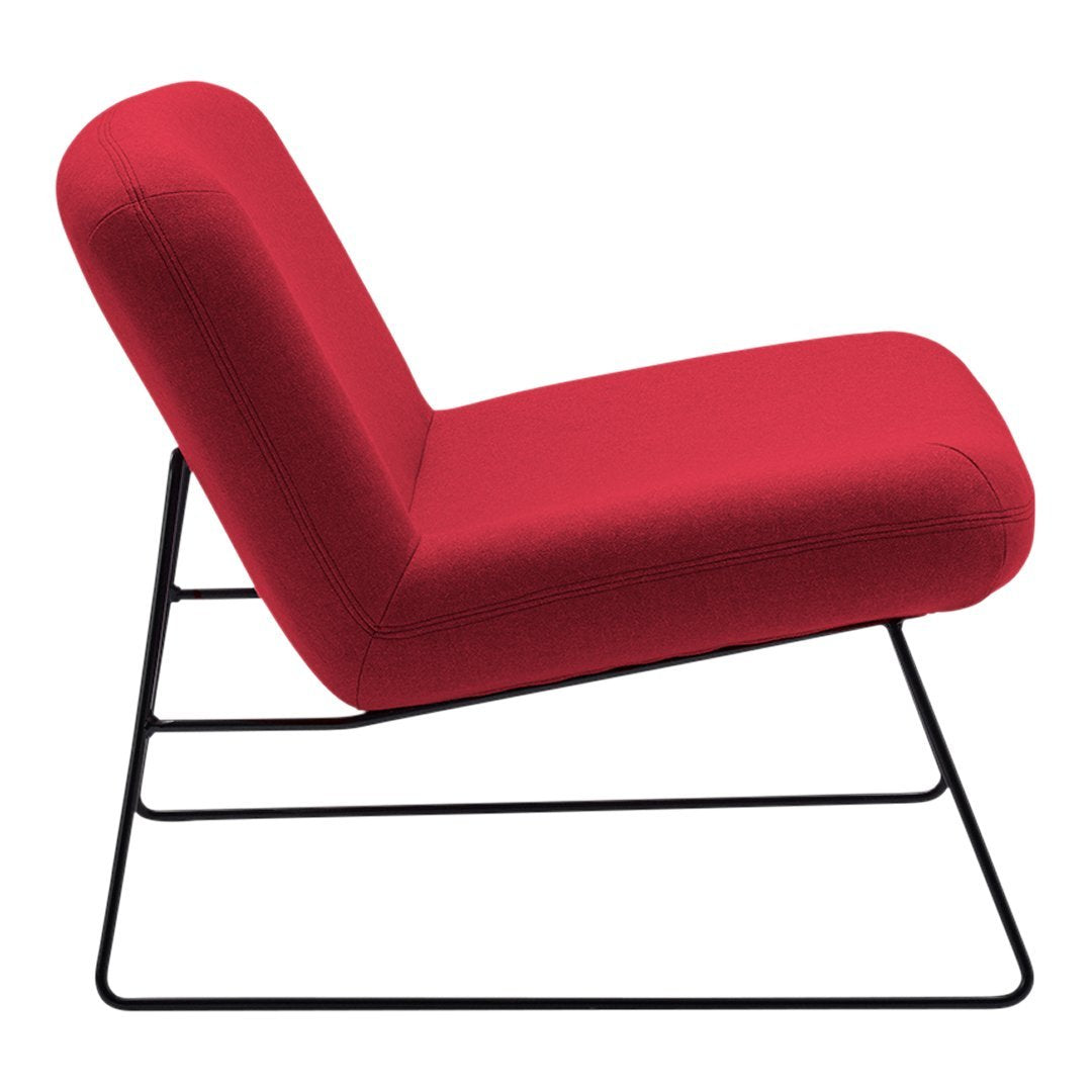 Busk Hertzog Java Chair - Modern Lounge Chairs with Softline Comfort for Living Room, Patio & Office Relaxation