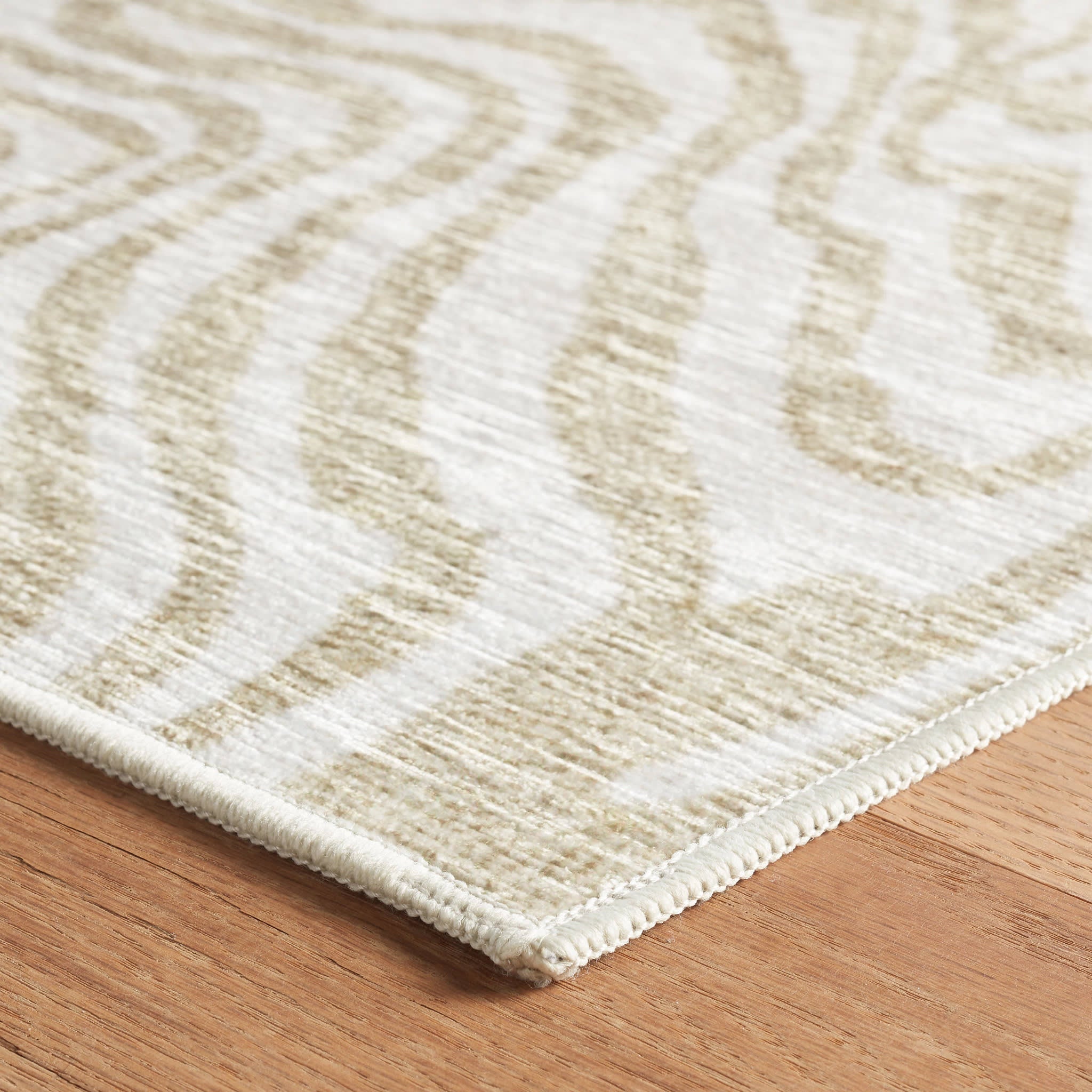 Amber Machine Washable Rug - Natural Fiber Non-Slip Area Rug for Living Room, Bedroom & Nursery | Eco-Friendly Home Decor