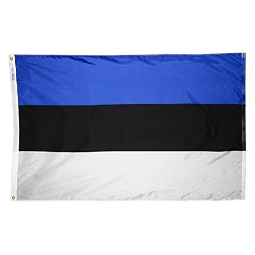 Annin Flagmakers Estonia Flag 5x8 Feet - USA Made, Official UN Design Specifications (Model 221349) - Perfect for International Events, Embassies & Patriotic Displays