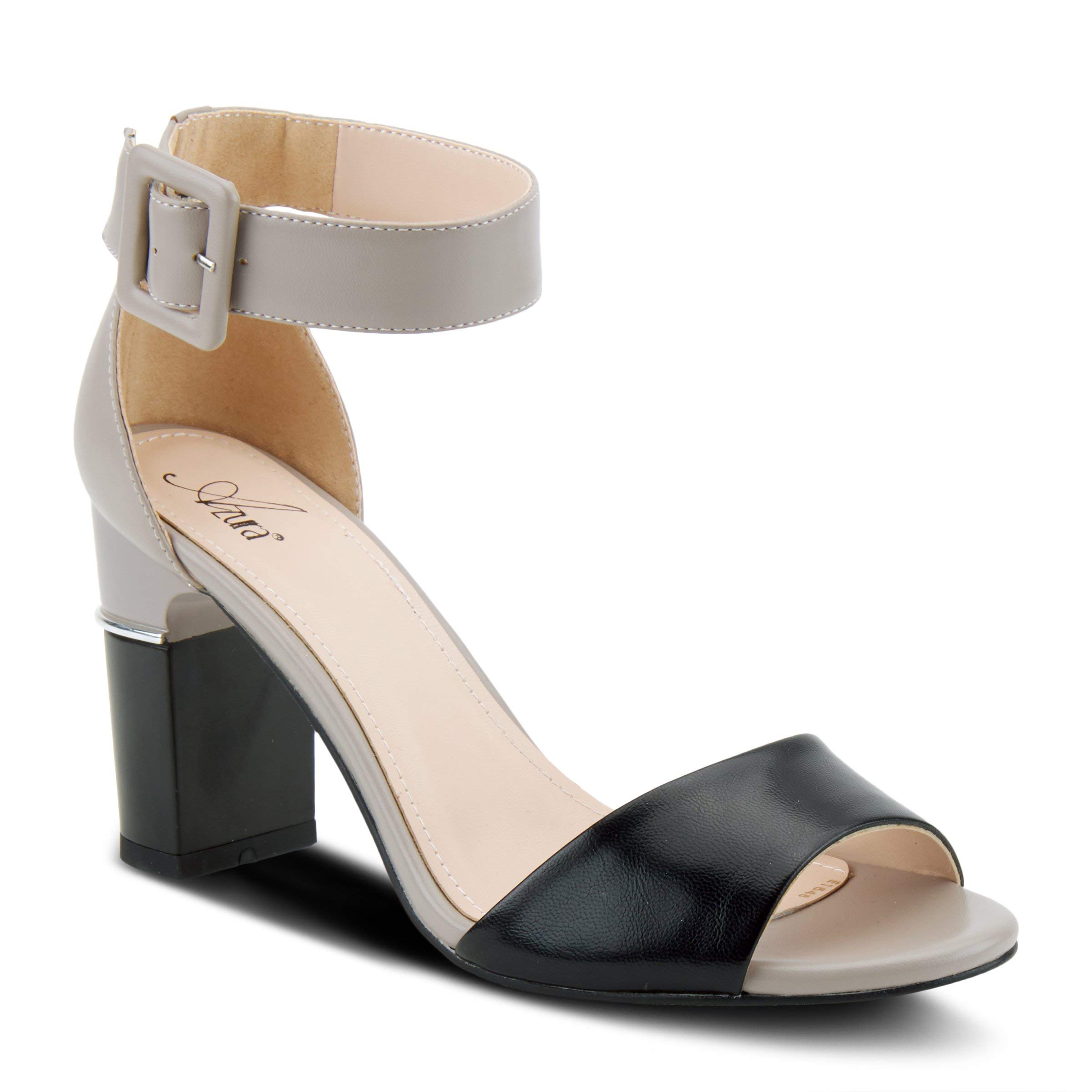 Azura by Spring Step Women's Barbra Heeled Sandal - Comfortable Dressy Strappy Block Heel Sandals for Women | Perfect for Weddings, Parties & Summer Outfits