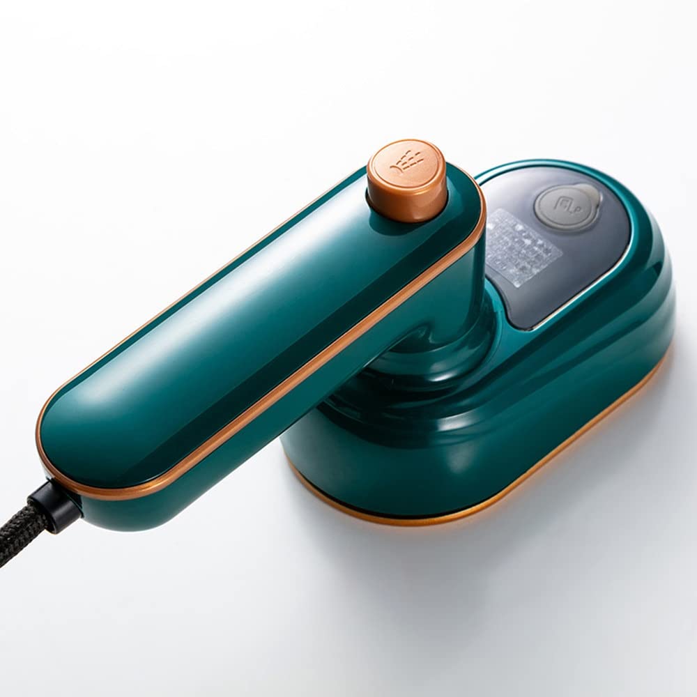 Portable Handheld Garment Steamer - Electric Mini Steam Iron for Clothes with 360° Rotatable Nozzle | Green | Perfect for Travel, Home Use & Quick Wrinkle Removal