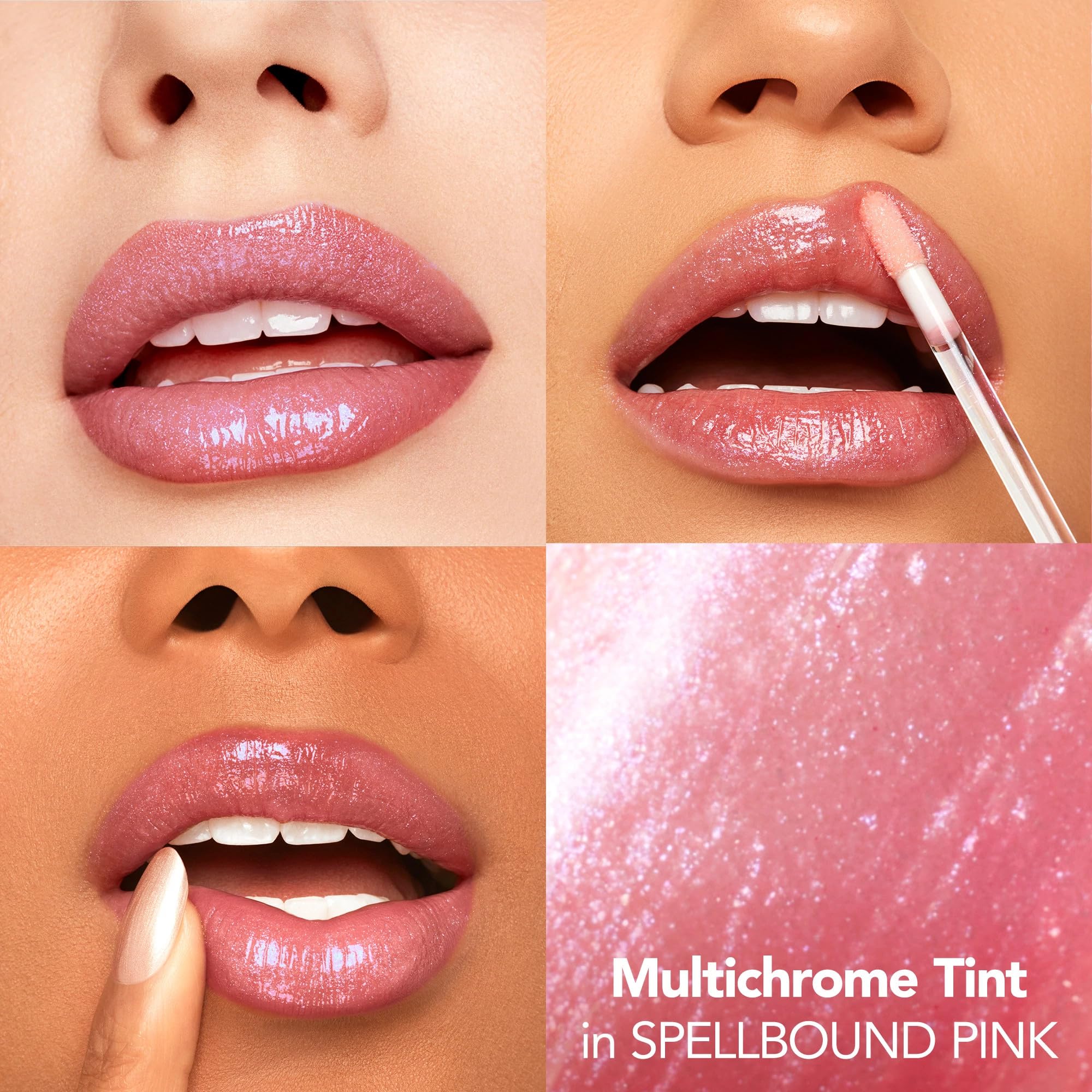 Buxom Plump Shot Collagen-Infused Lip Serum & Cream Blush Set - Spellbound Pink Multichrome Lip Plumper & Coral Sheer Cream-to-Powder Blush with Collagen Peptides | Hydrating Lip Treatment & Natural Makeup for Day & Night Looks