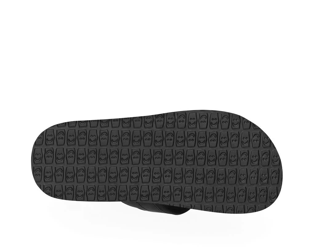 Sanuk Men's Beer Cozy 2 Comfortable Slide Sandals - Black | Casual Summer Shoes for Beach, Pool & Backyard Relaxation