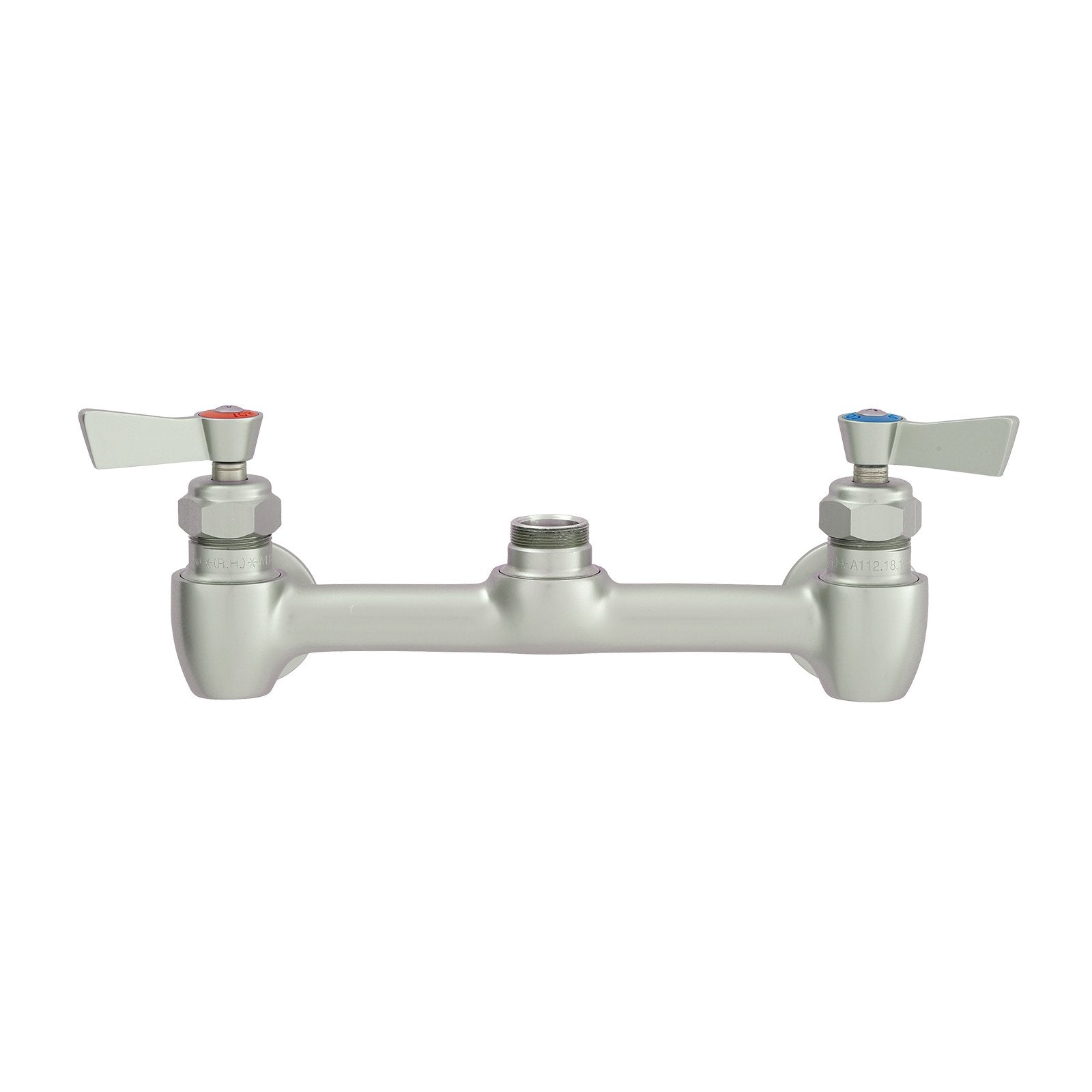 Fisher 61549 Stainless Steel 8-Inch Backsplash Control Valve with Lever Handles, Swivel Outlet & Stems - Perfect for Commercial Kitchens, Restaurants and Food Service Applications