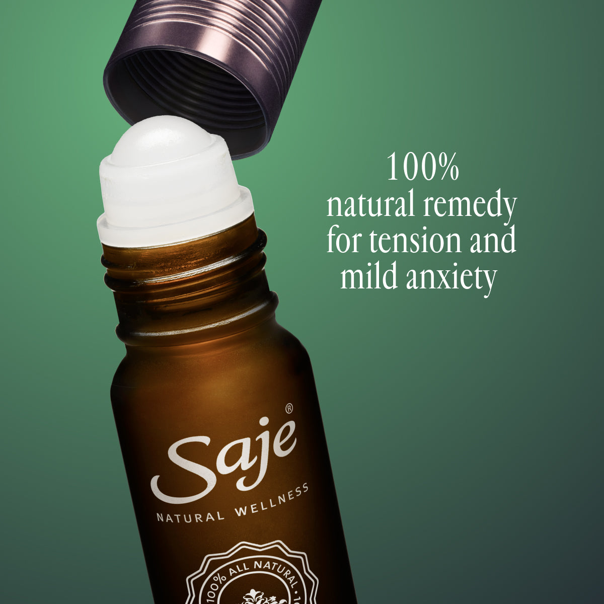 Stress Relief Roll On Essential Oil - Natural Aromatherapy for Relaxation & Anxiety Relief - Perfect for Home, Office & Travel Use