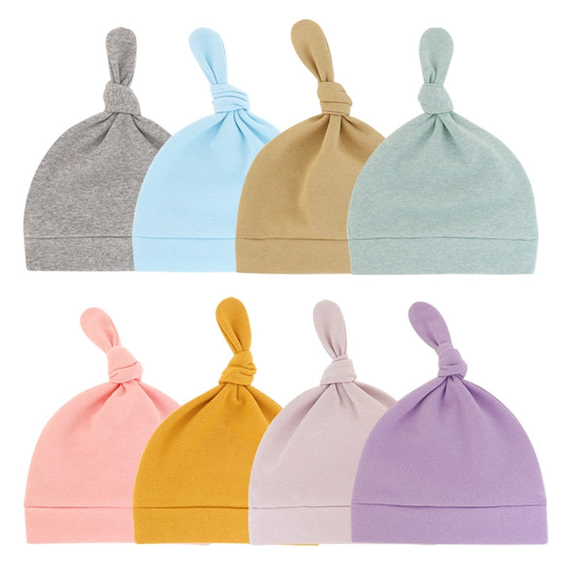 Soft Cotton Newborn Beanie Hat - Cozy & Breathable Baby Headwear for Boys & Girls - Perfect for Newborn Photography, Winter Outfits & Hospital Going Home Outfits