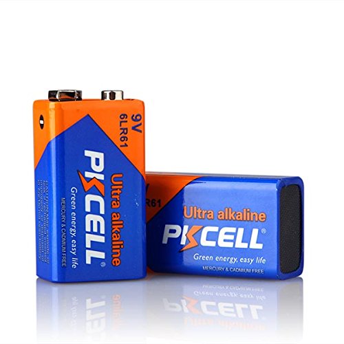 PKCELL 9V Alkaline Batteries (48-Pack) - 6LR61 MN1604 6F22 Replacement Batteries for Smoke Detectors, Carbon Monoxide Alarms & Home Security Devices - Long-Lasting Power Supply for Emergency Use