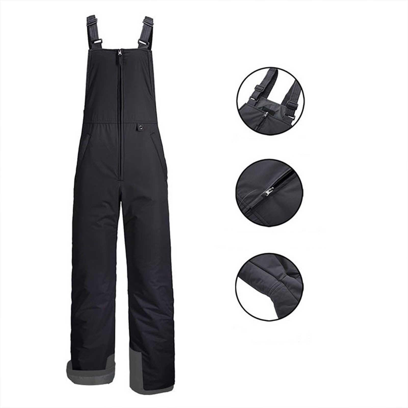 Women's Insulated Waterproof Ski Jumpsuit - Winter Warm Snowboarding Bib Pants with Adjustable Shoulder Straps | Perfect for Skiing, Snowboarding & Outdoor Winter Activities