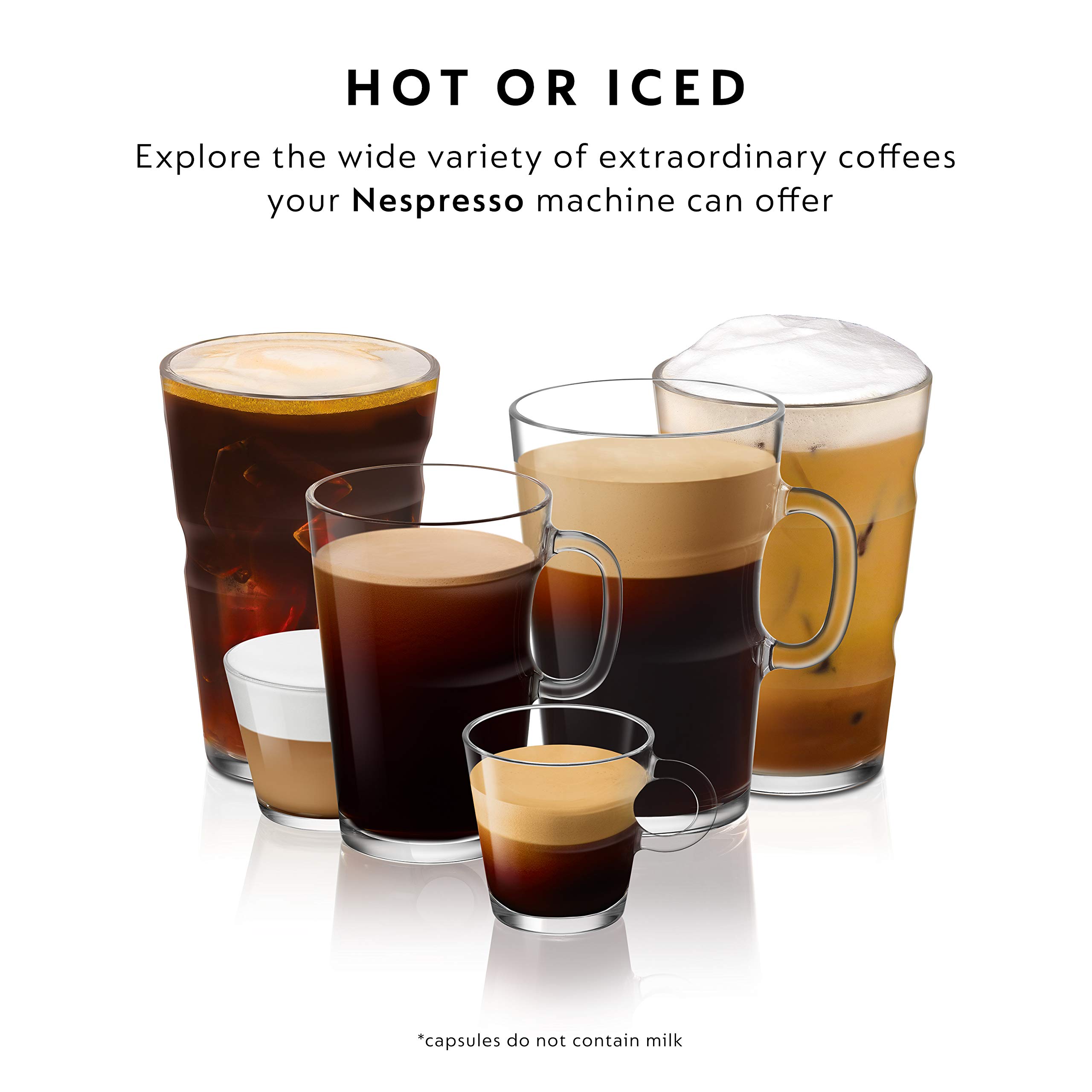 Nespresso Professional Coffee Capsules Variety Pack - Medium & Dark Roast (200 Count) | Premium Espresso Pods for Home & Office Brewing