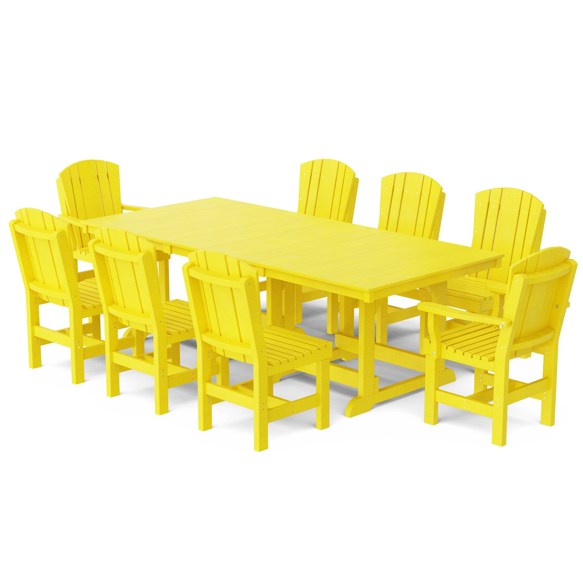 Heritage 9-Piece 44x94 Inch Dining Table Set - Perfect for Family Gatherings, Dinner Parties & Formal Dining Rooms