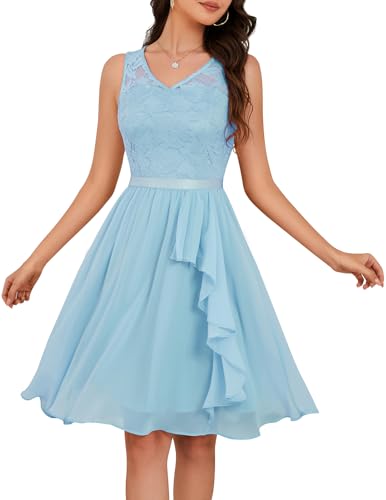 Blue-lace Chiffon
