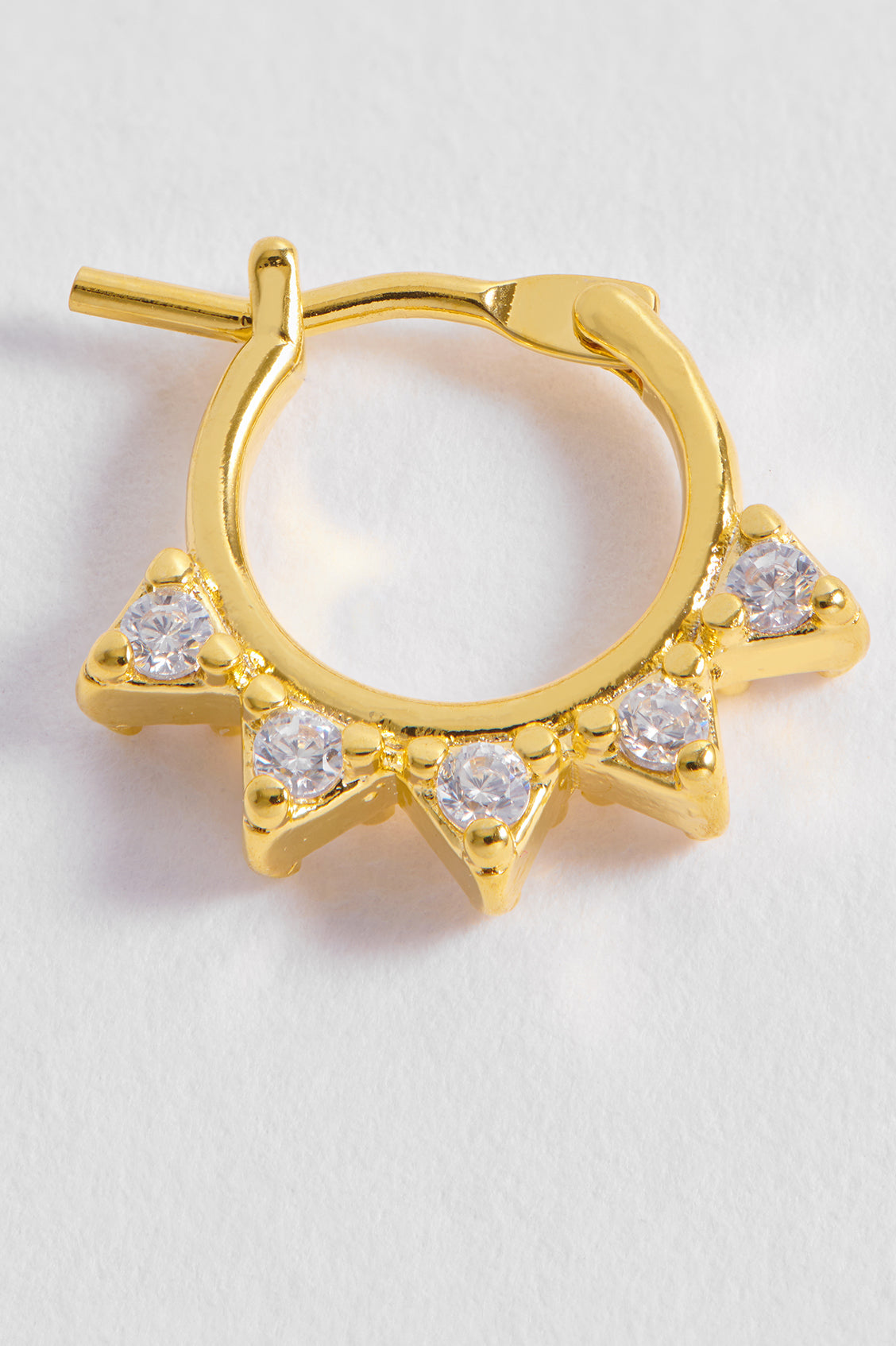CZ Bunting Hoops - Premium Rhinestone Earrings for Women, Dangle Drop Earrings for Parties & Special Occasions | Perfect for Weddings, Prom, Date Night & Evening Events