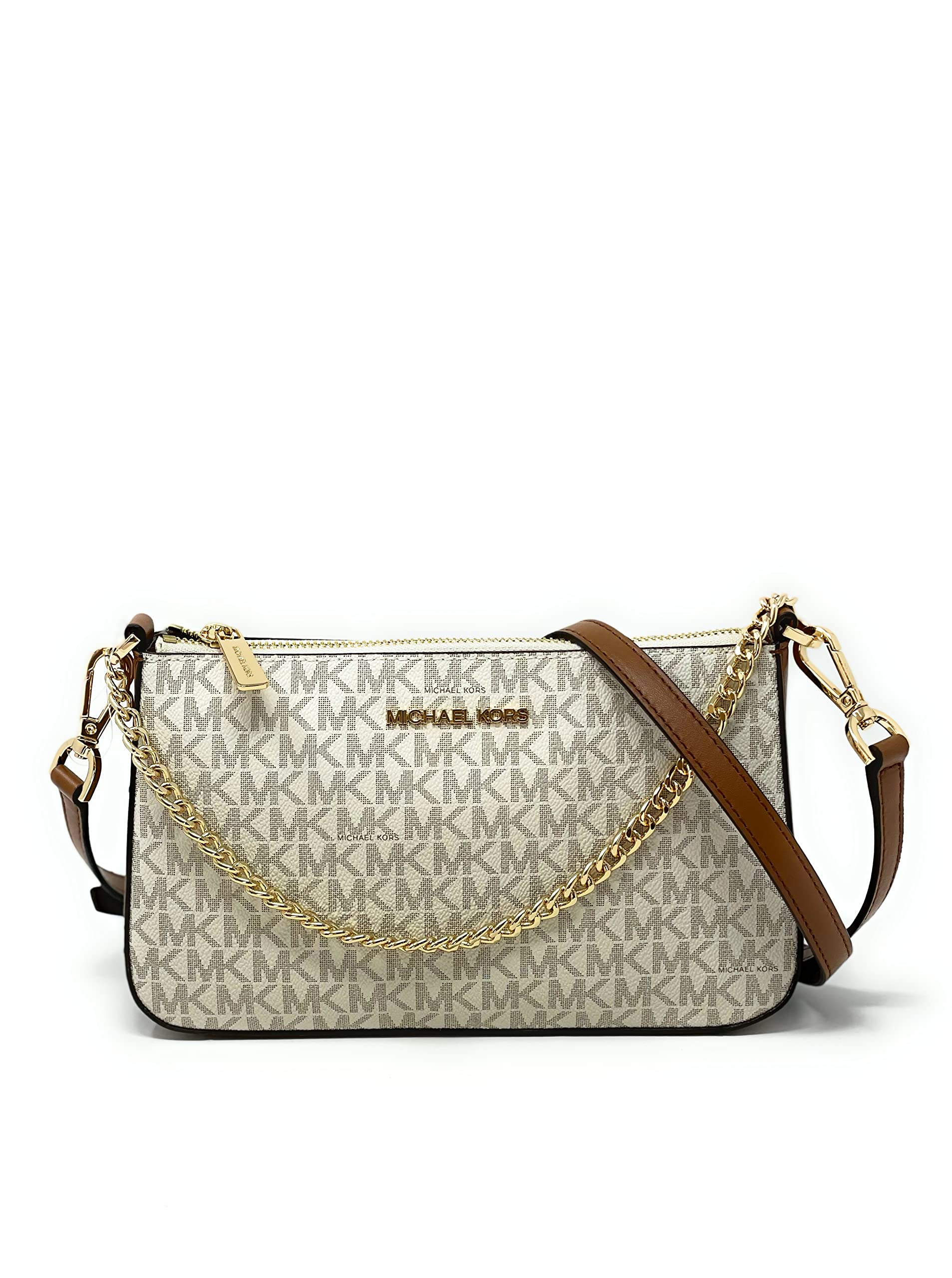 Michael Kors Jet Set Travel Medium Crossbody Bag for Women - Stylish Leather Shoulder Purse with Adjustable Strap, Perfect for Work, Travel & Everyday Use