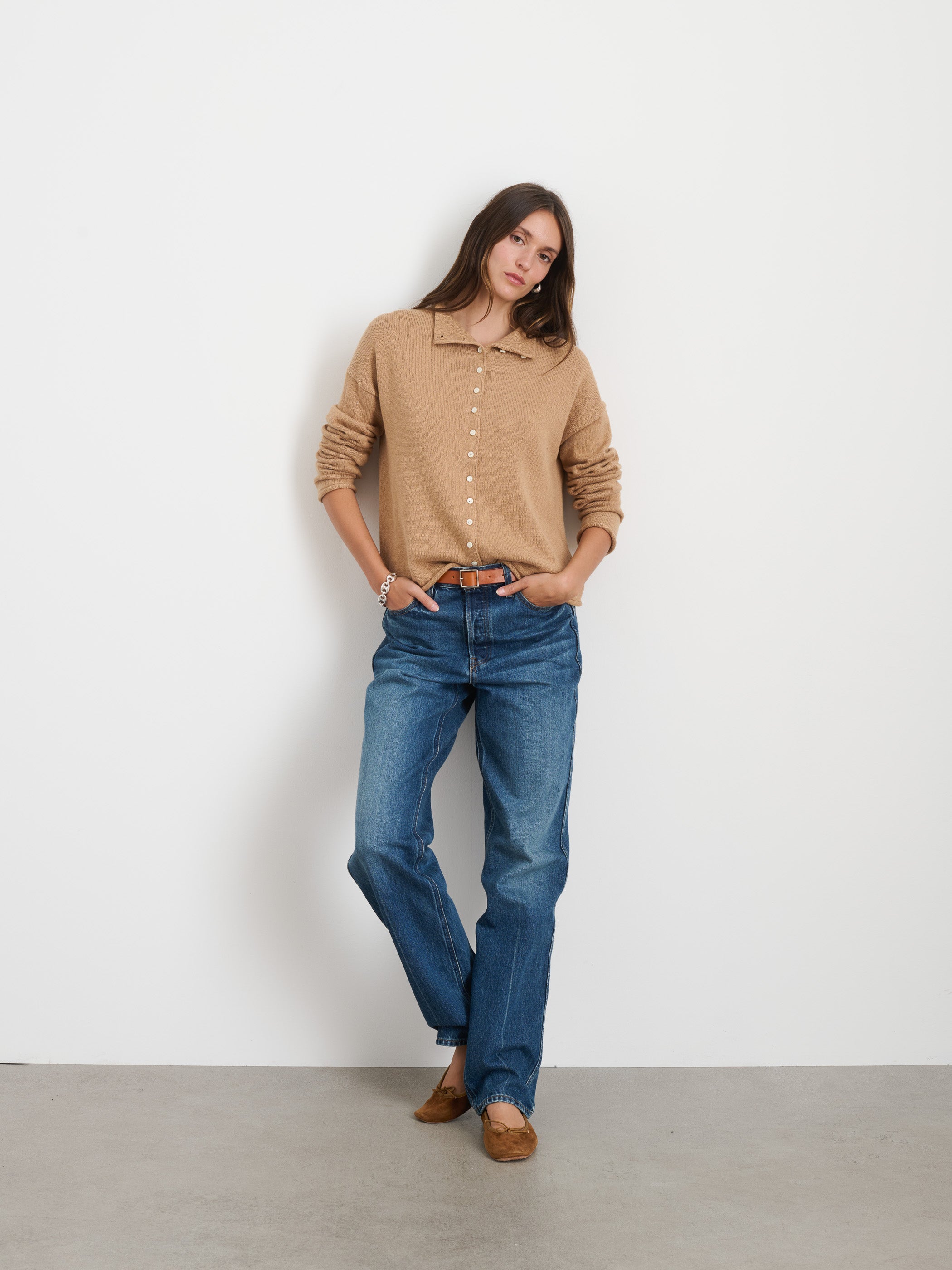 Taylor Cotton Cashmere Cardigan for Women - Soft & Cozy Knit Sweater for Fall & Winter - Perfect for Office, Casual Outfits and Layering