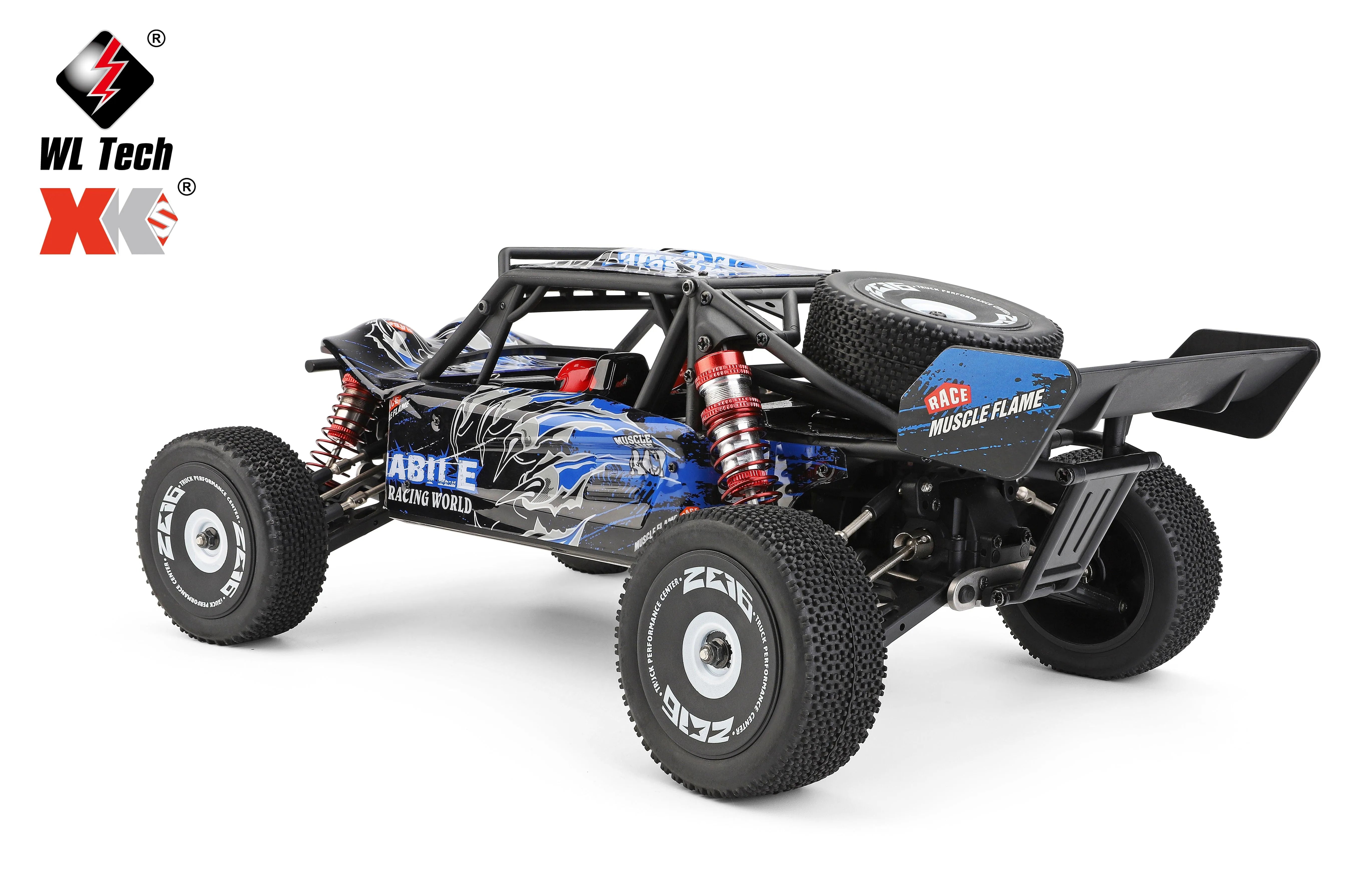 WLtoys 124018 1/12 Scale 2.4Ghz 4WD RC Car - 60km/h High Speed Off-Road Metal Chassis Remote Control Truck for Kids & Adults - Perfect for Outdoor Racing, Backyard Driving and Off-Road Adventures