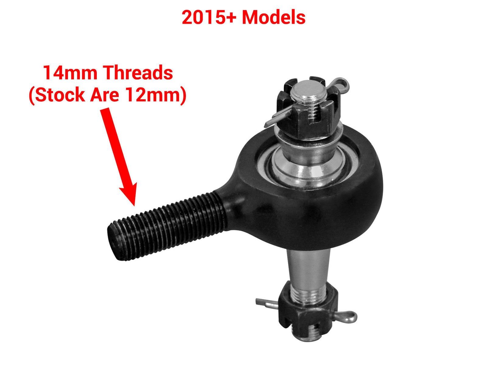 SuperATV Heavy Duty Tie Rod Kit for Polaris RZR XP 1000/4 1000 (2014-2018) | Stock Length Replacement 14-1/16