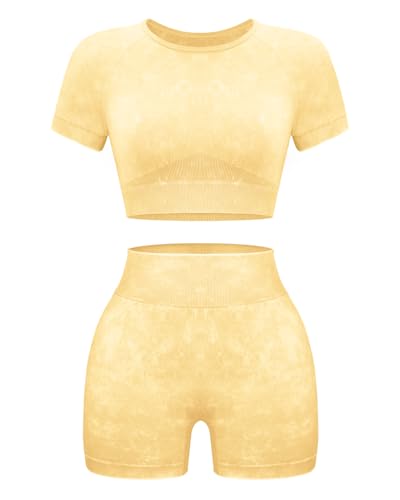 Short-sleeve + Shorts: Yellow