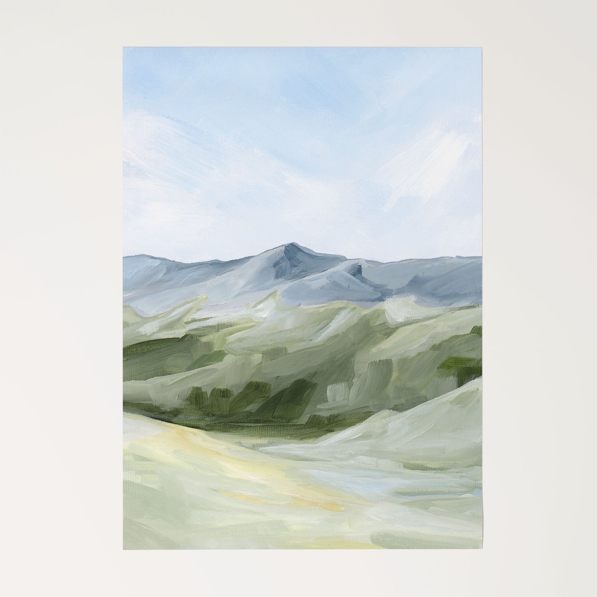 Above the Treeline Nature Art Print - Stunning Landscape Wall Decor for Living Room, Bedroom & Office