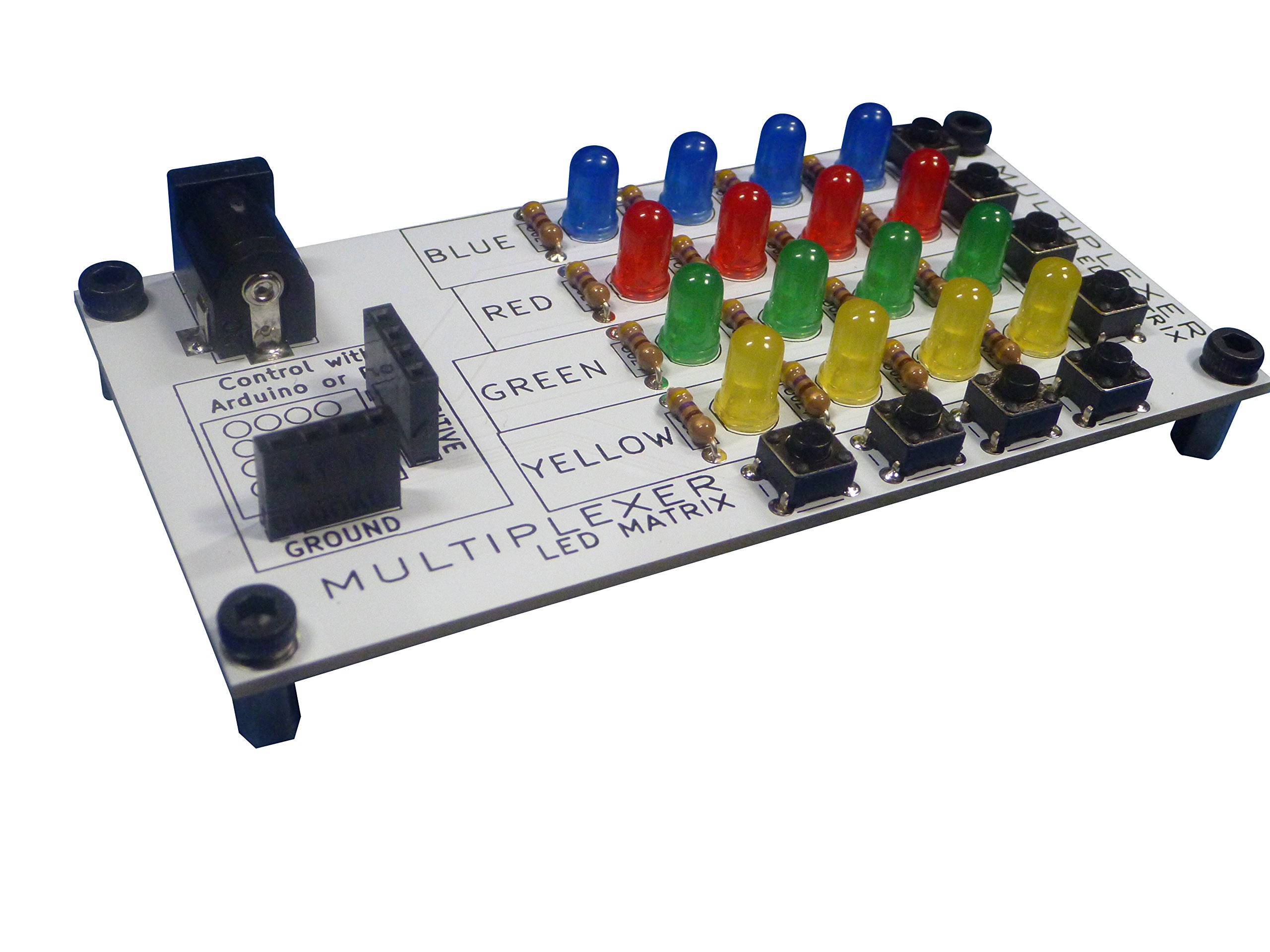 4-in-1 Electronics Learning Kit with Soldering Practice - Multiplexer, Resistor, Capacitor & Series/Parallel Circuits for Beginners | STEM Education, DIY Projects & Home Learning