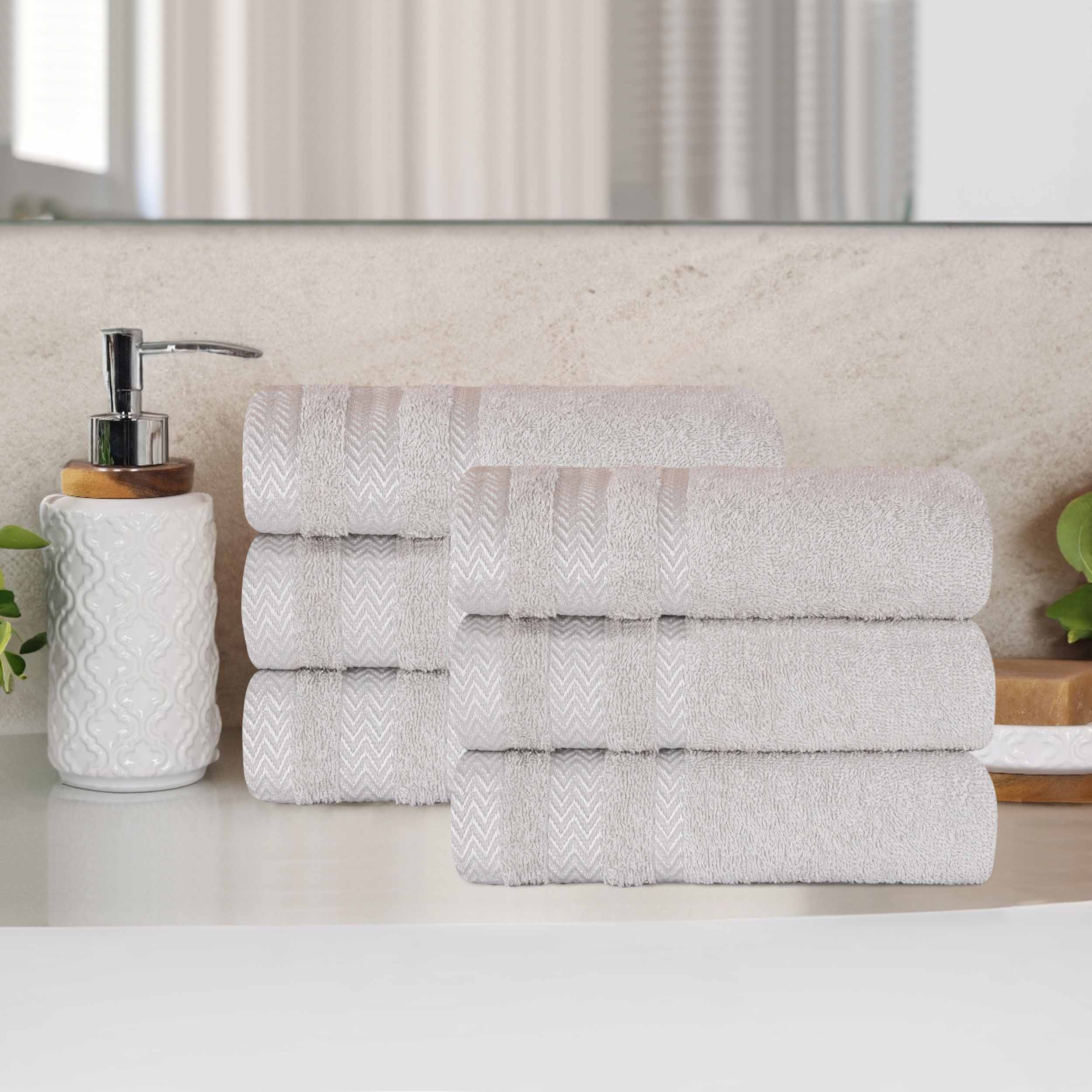 Premium 6-Pack Hays Cotton Soft Medium Weight Hand Towels - Absorbent & Quick-Drying for Kitchen, Bathroom & Guest Use