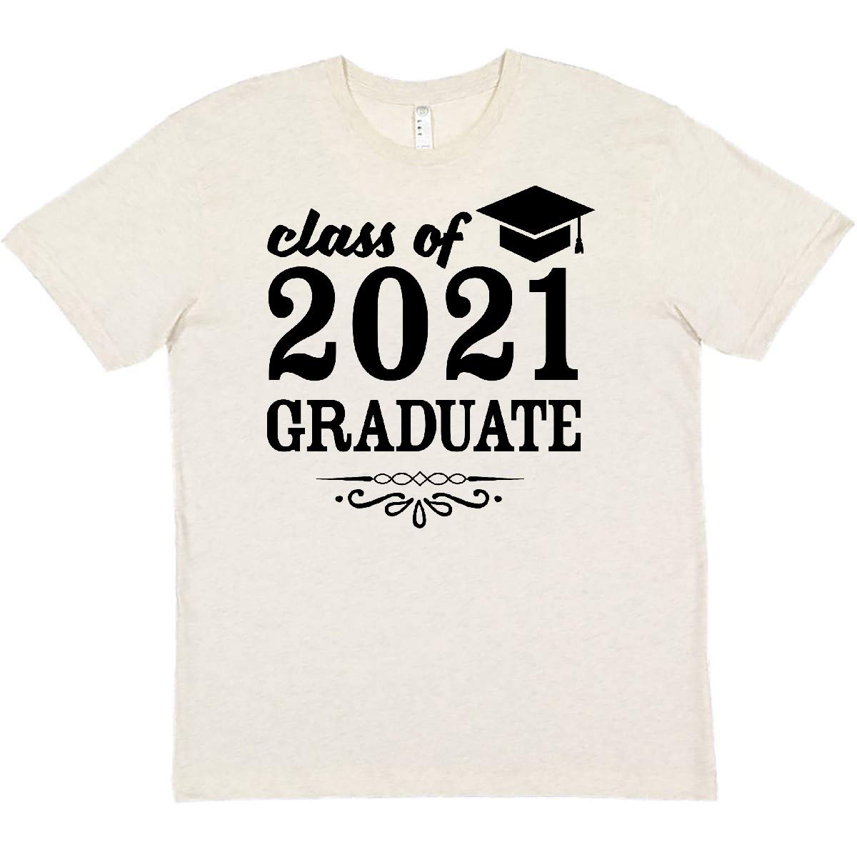 Inktastic Class of 2021 Graduate T-Shirt with Graduation Cap Design - Perfect for Graduation Ceremonies, Parties & School Celebrations