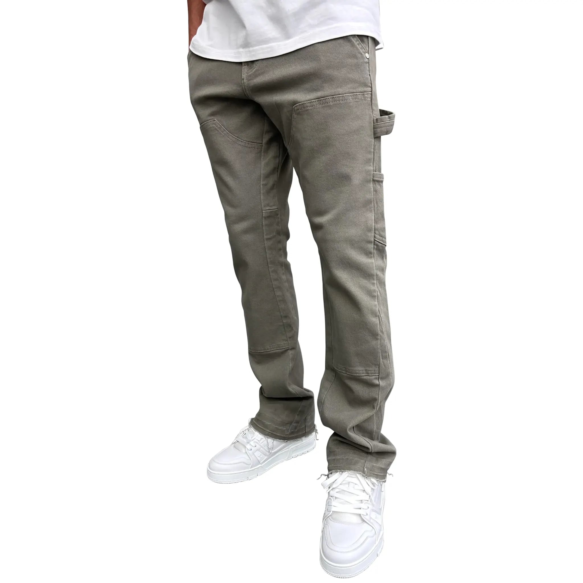 SIARR Rio Jeans for Women - High Waisted Sage Green Denim Pants | Comfortable Stretch Skinny Jeans for Casual Wear, Office & Night Out