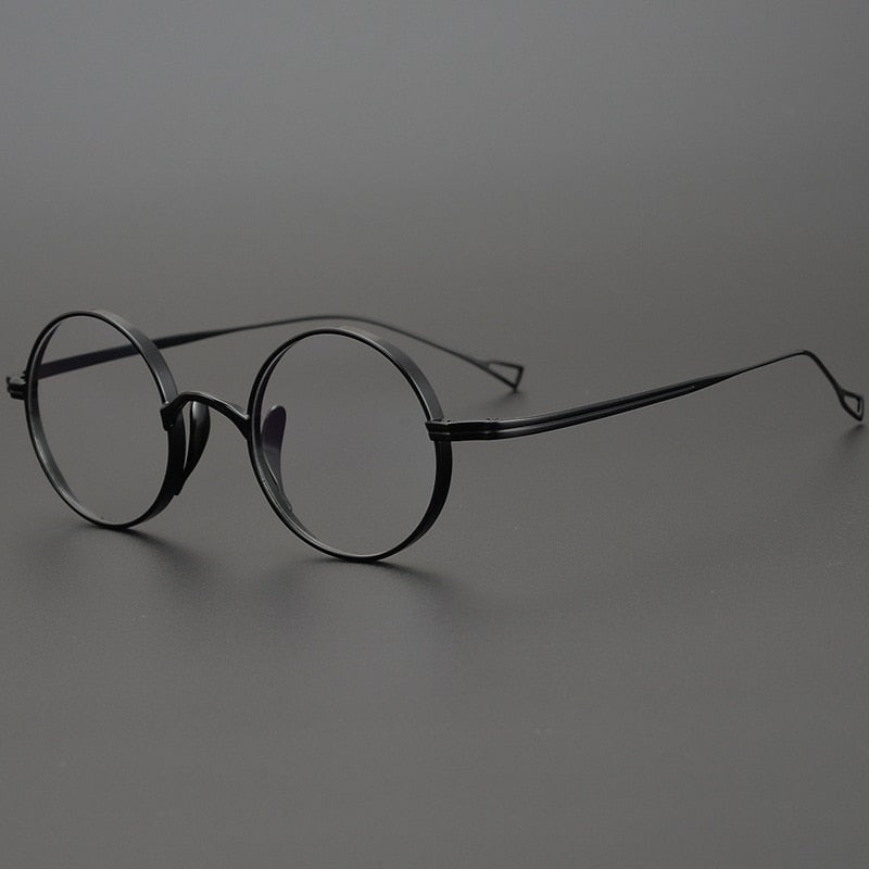 Monroe Titanium Round Eyeglass Frames - Lightweight & Durable for Men & Women | Perfect for Reading, Driving & Fashion Accessories