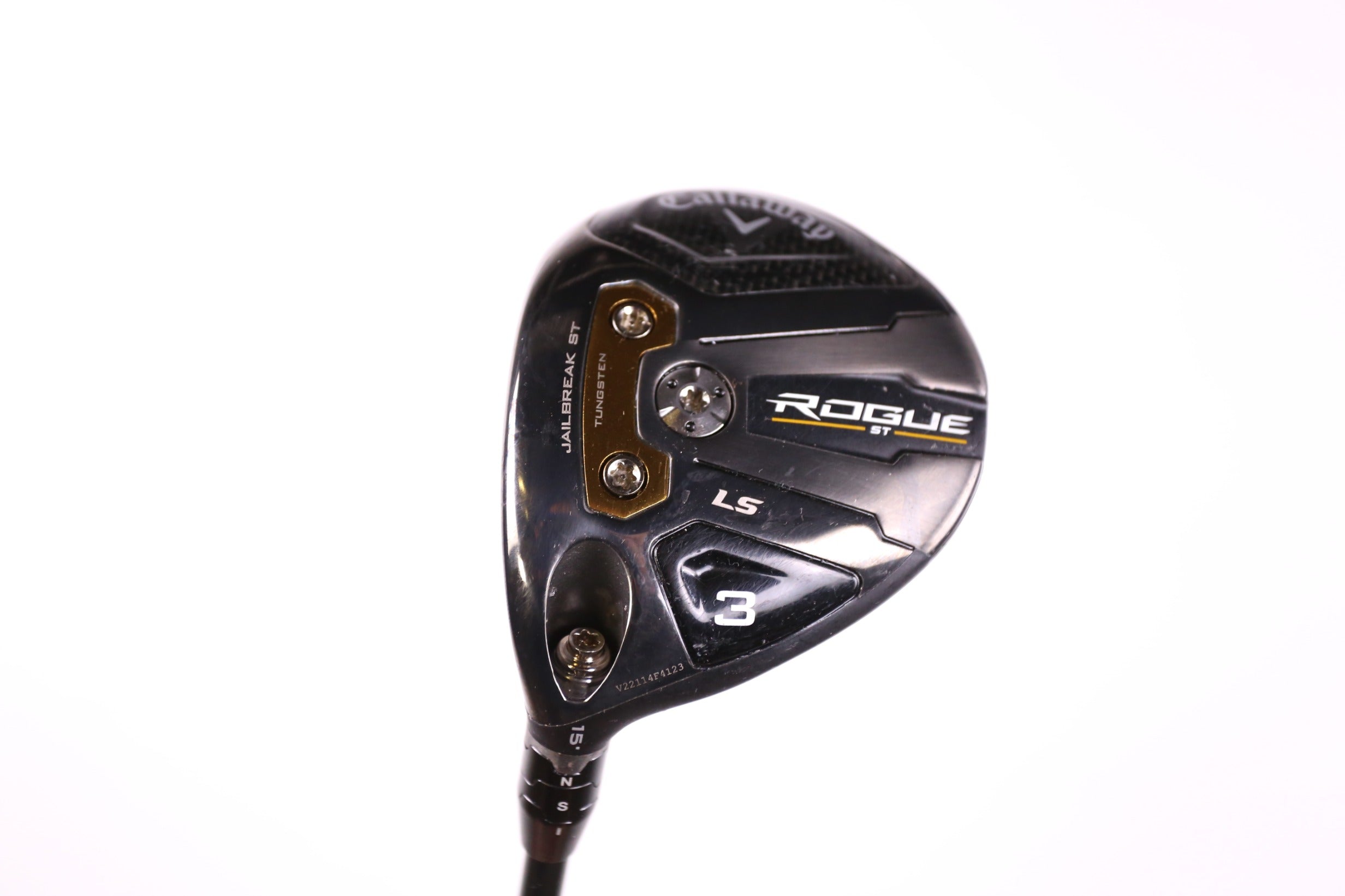 Used Callaway Rogue ST LS 3 Wood Left Handed 15° Extra Stiff Flex Golf Club - Perfect for Left-Handed Golfers Seeking Distance & Control on the Fairway