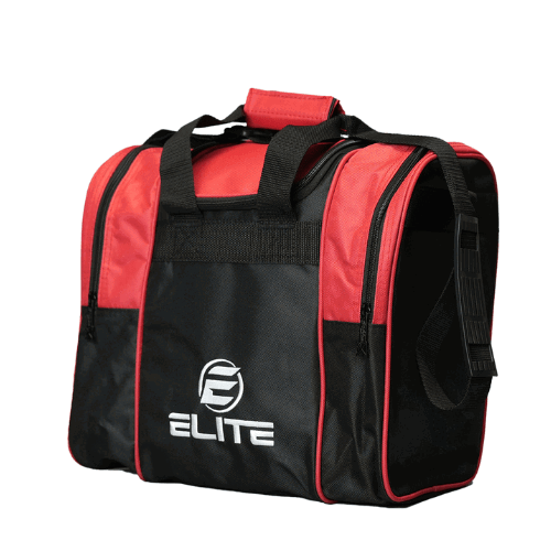 Premium ELITE Deluxe Single Tote Bowling Bag - Durable Red Bowling Accessory for Men & Women - Perfect for League Play, Practice & Tournaments