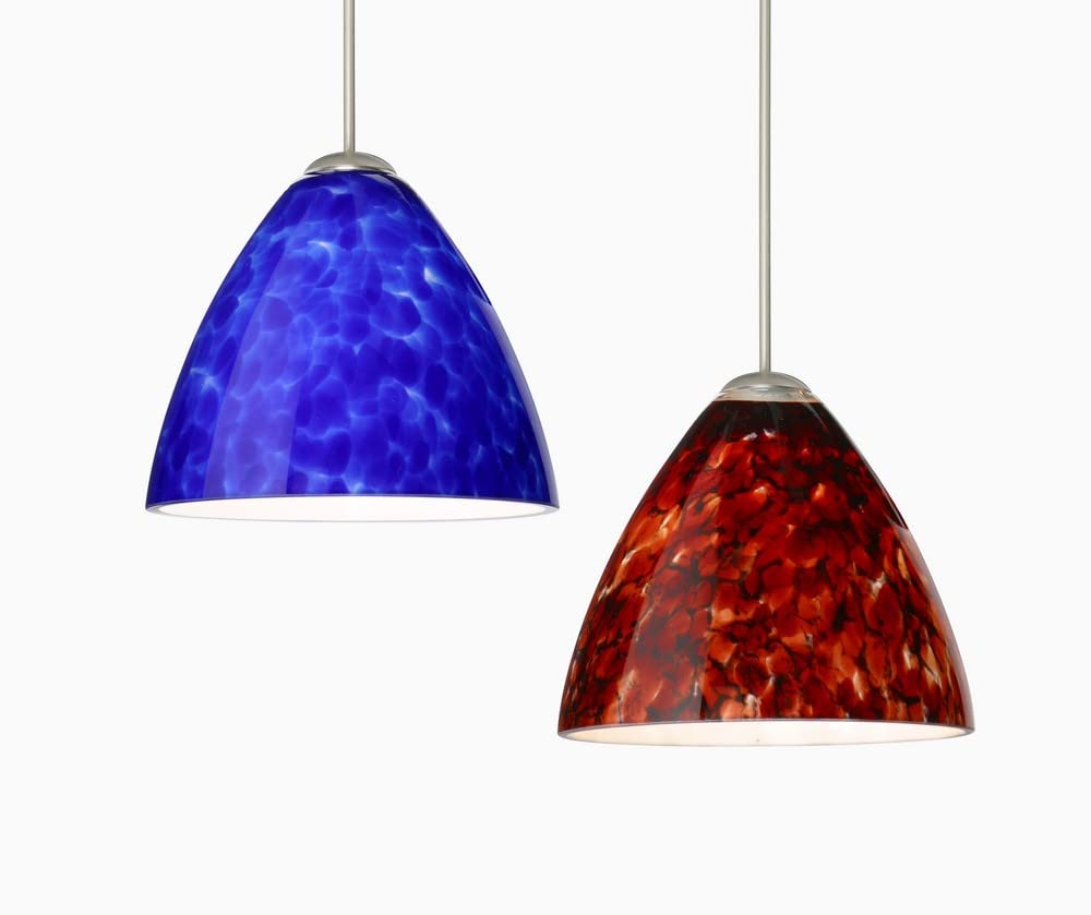 1XT-1779MA-LED-BR Modern Bronze LED Pendant Light - Contemporary One Light Fixture from Mia Collection, Perfect for Kitchen Island, Dining Room, or Entryway Lighting