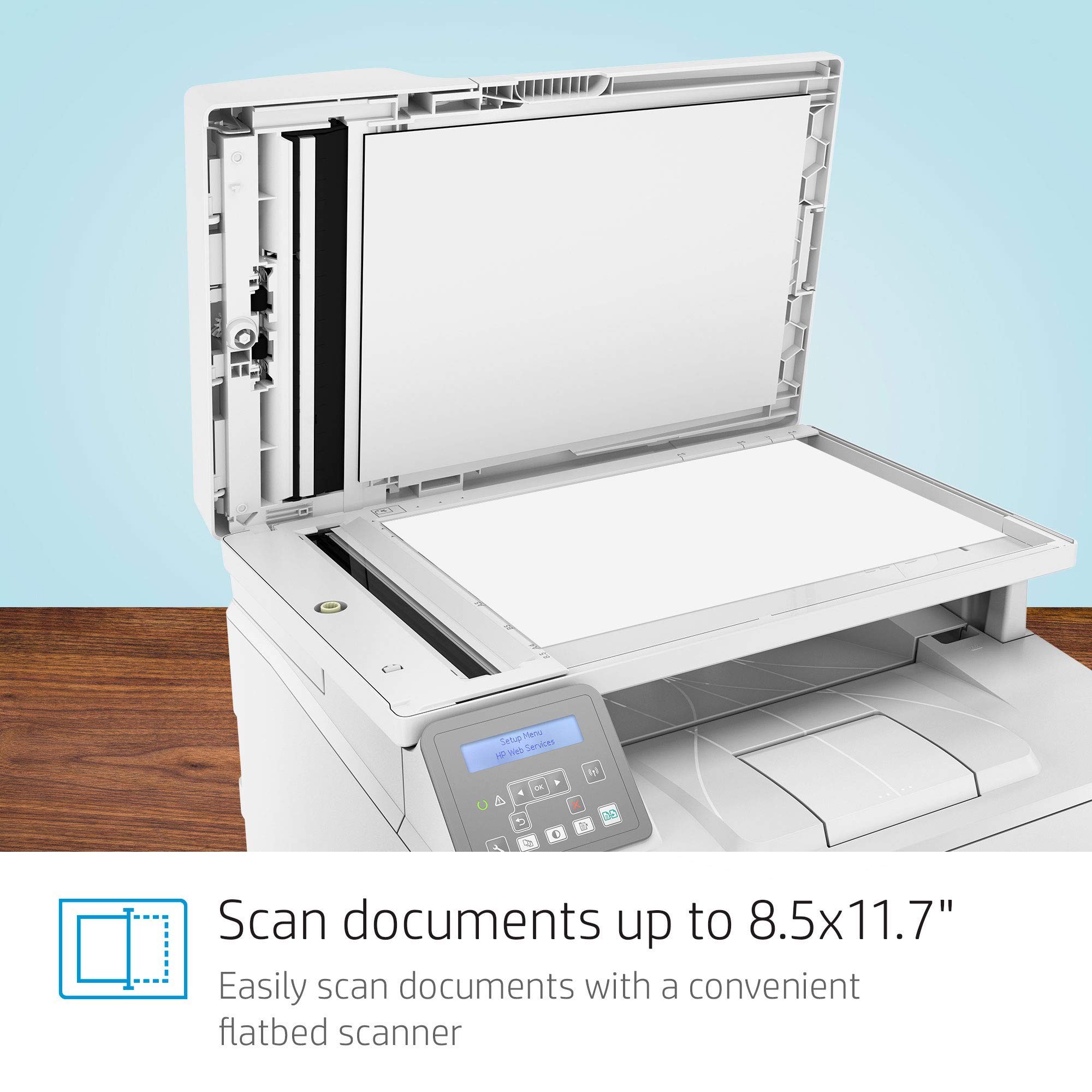 HP LaserJet Pro M148dw Wireless Monochrome Laser Printer | All-in-One with Auto Duplex Printing, Mobile & Ethernet Connectivity | Ideal for Home Office & Small Business (Renewed)