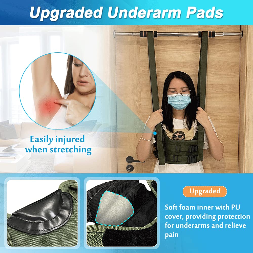 Spinal Decompression Harness for Back Pain Relief - Lumbar Traction Device for Herniated Disc & Bulging Disc - Adjustable Back Stretcher for Spine Decompression - Large Size - Perfect for Home Use, Physical Therapy & Post-Workout Recovery