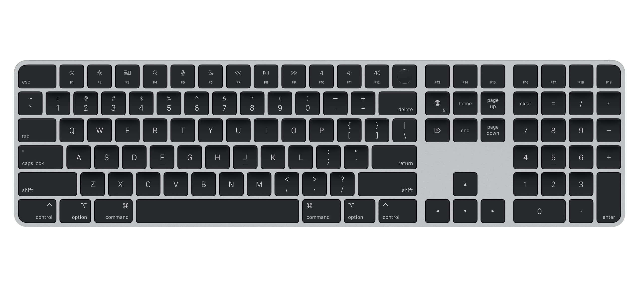 Apple Magic Keyboard with Touch ID & Numeric Keypad - US English Layout - Black Keys (Renewed) for MacBook Pro/Air & iMac - Perfect for Office Work, Coding & Creative Projects