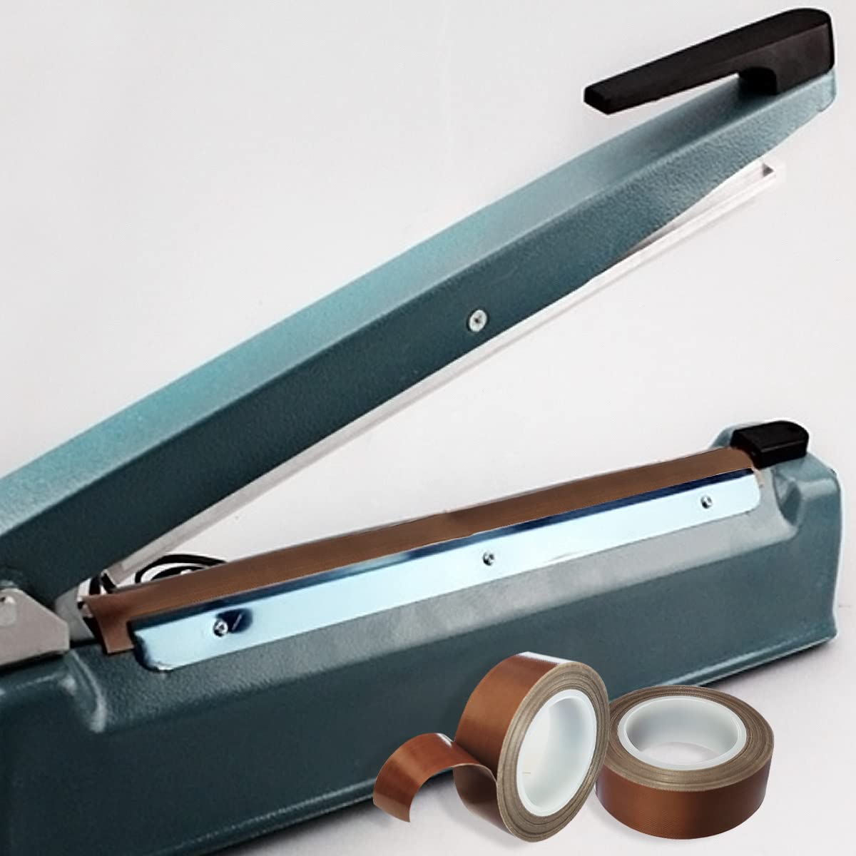 High-Temperature PTFE Teflon Tape - 20mm x 33ft x 0.18mm Welding Sealing Tape for Vacuum Sealer Machines | Leak Proof, Durable & Heat Resistant | Ideal for Plumbing, HVAC & Food Packaging