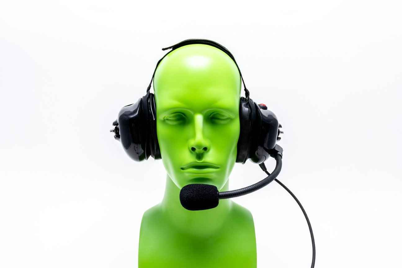 Impact Platinum Behind-the-Head Dual Speaker Heavy Duty Headset for Two-Way Radio K1 PDM 1 NC - Noise Cancelling Communication Headset for Construction, Security & Industrial Work