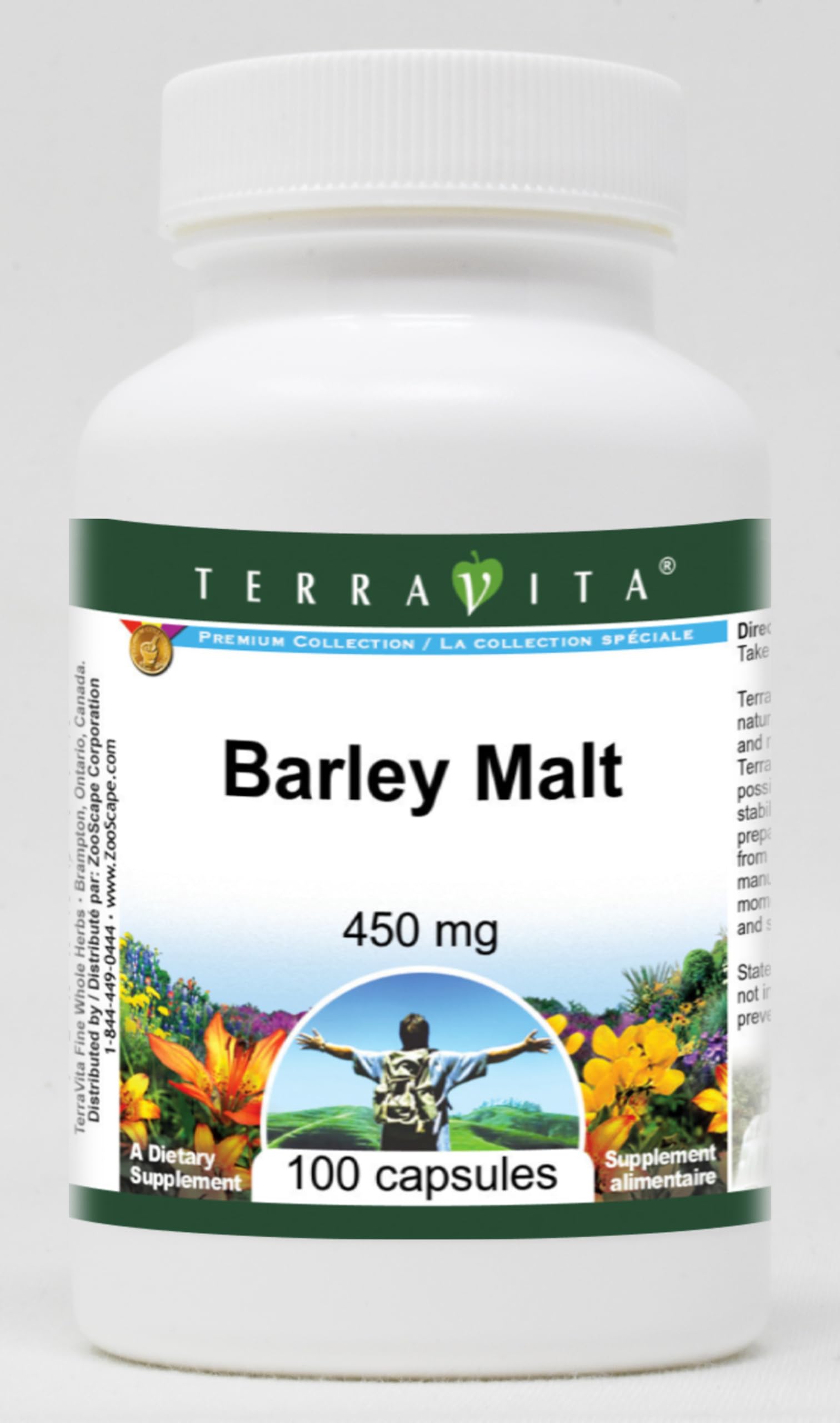 Barley Malt Extract 450mg (100 Capsules, 3-Pack) - Natural Energy & Immunity Booster - Supports Digestion & Liver Health - Perfect for Athletes & Wellness Enthusiasts