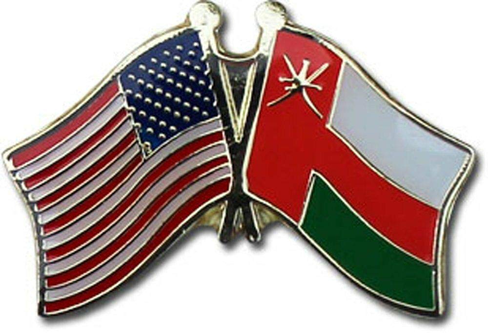 USA American Oman Friendship Flag Lapel Pin - 50 Pack Wholesale for Bike Hats, Motorcycle Gear & Clothing Accessories - Perfect for Biker Events, Patriotic Displays & Hat Decorations