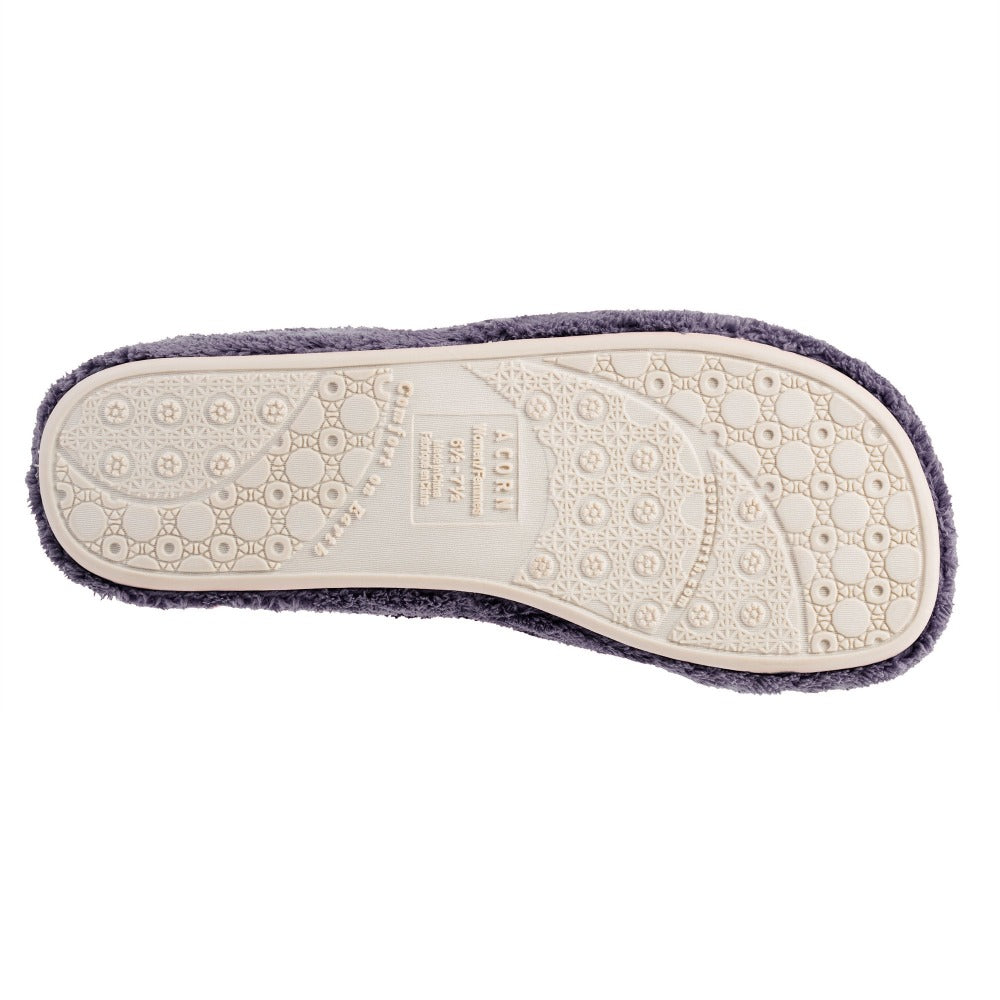 Women's Adjustable Spa Slide Slippers with Cloud Contour® Cushioning - Soft House Slippers for Relaxation, Lounging & Post-Spa Comfort