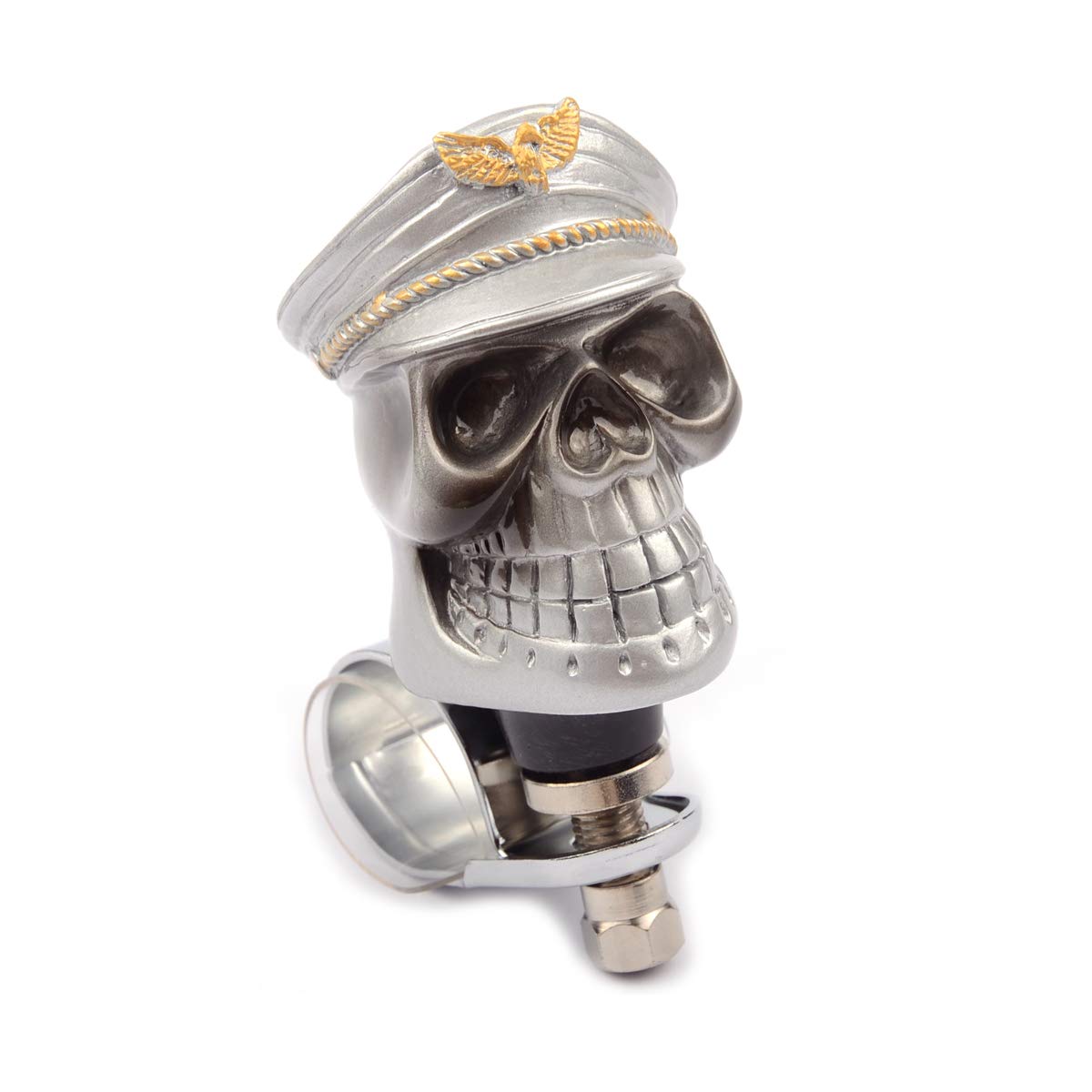 Resin Skull Steering Wheel Spinner Knob - Suicide Knob Handle for Cars, Trucks & Off-Road Vehicles - Easy Turning Accessory for Better Control (Perfect for Off-Roading, Drifting & Tight Parking)