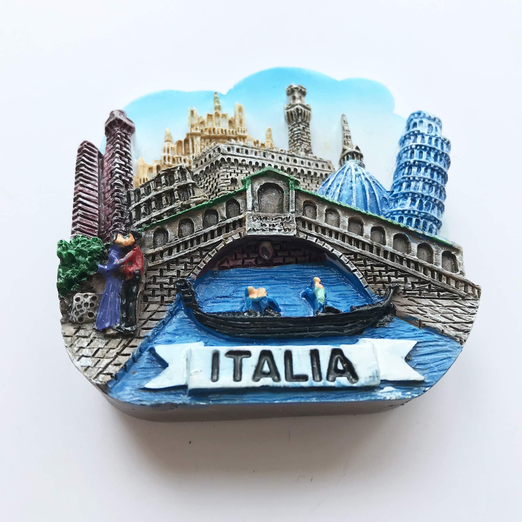 3D Venice Italy Fridge Magnet - Souvenir, Travel Gift, Home Decoration - Perfect for Refrigerators, Lockers & Scrapbooking