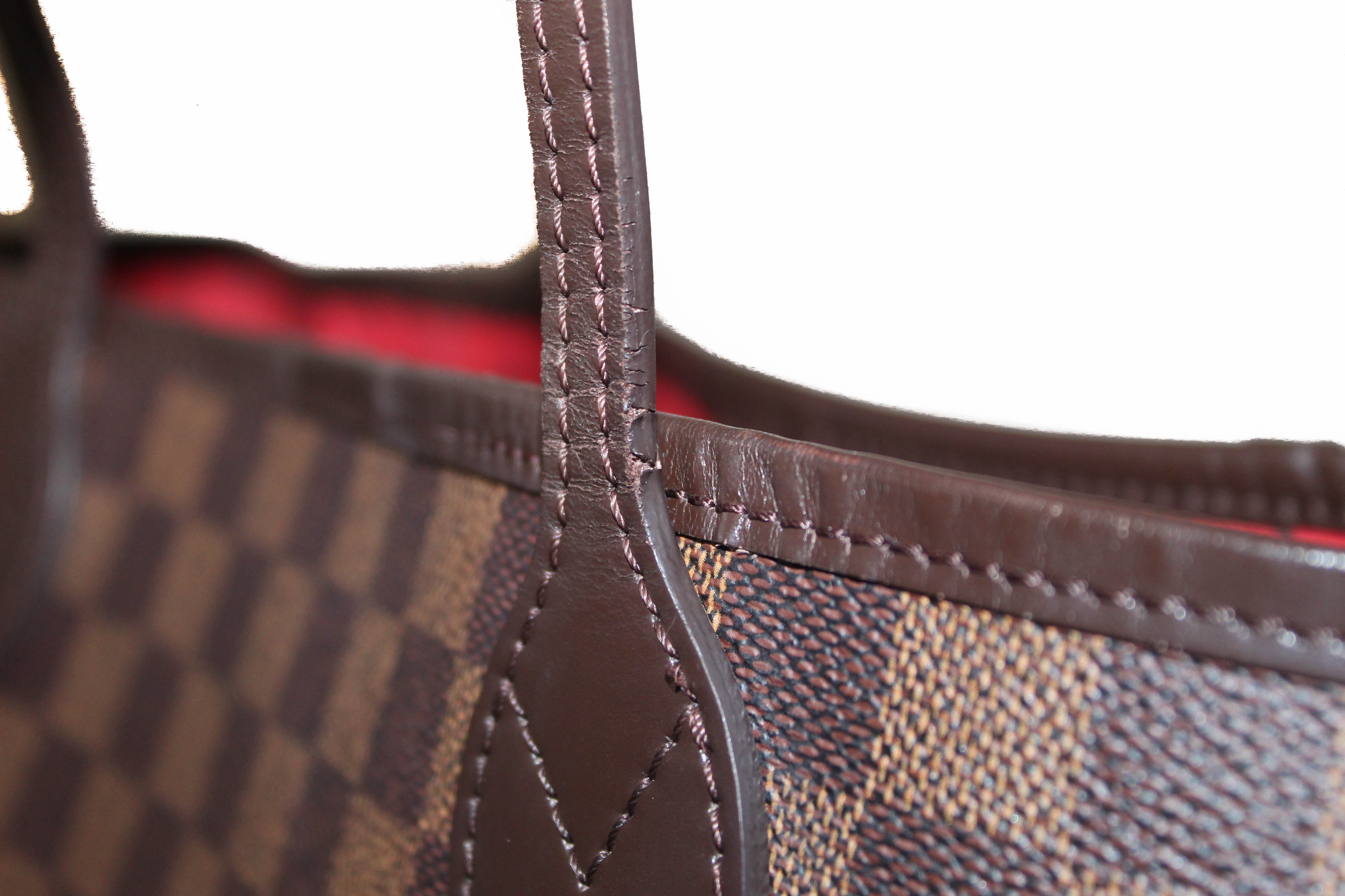 Authentic Louis Vuitton Damier Ebene Neverfull MM Tote Shoulder Bag - Luxury Designer Handbag for Women, Perfect for Work, Travel & Everyday Use